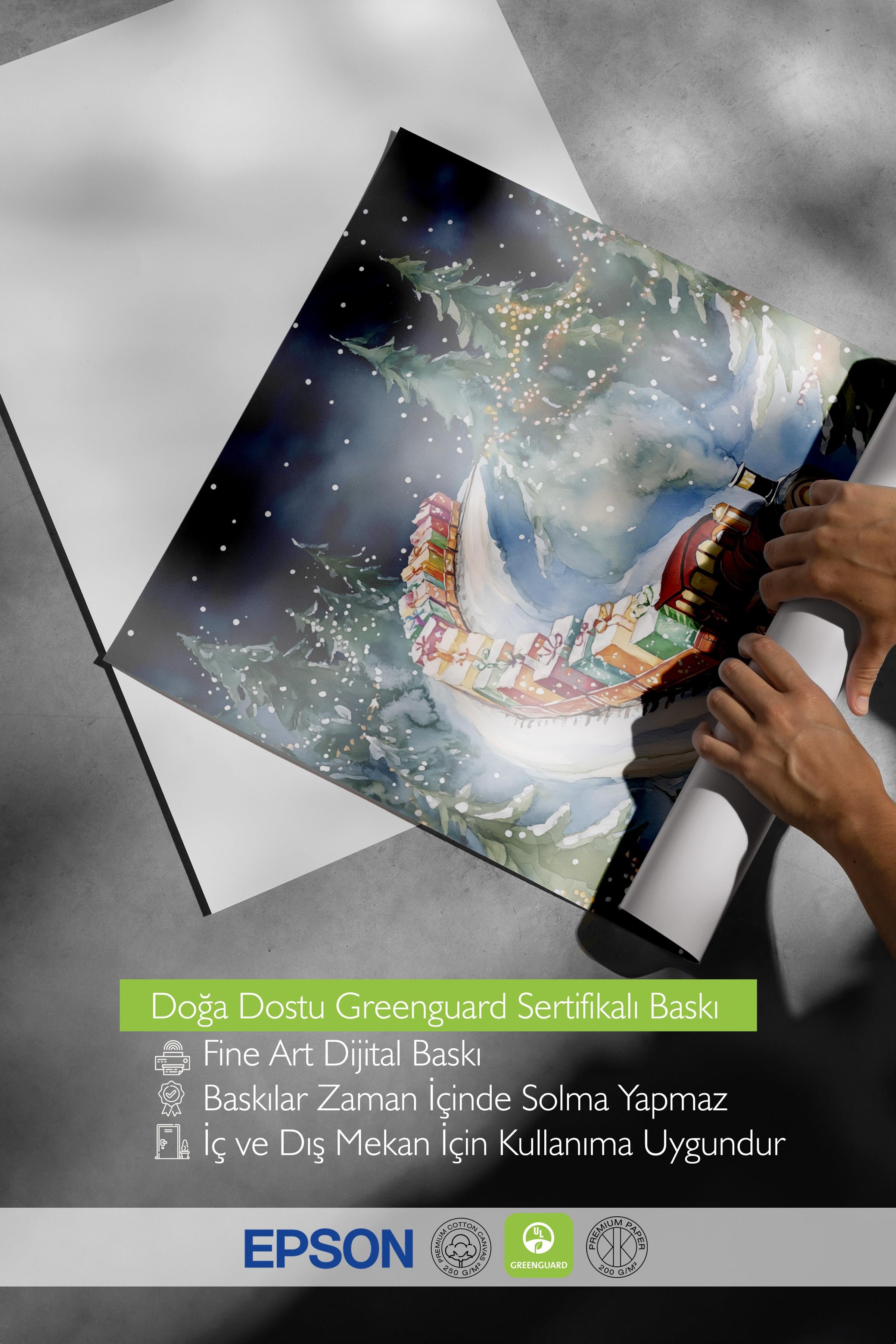 Çerçevesiz Poster, Duvar Posteri, HD Kalite Comfort Serisi, Yılbaşı Poster, NO:108771