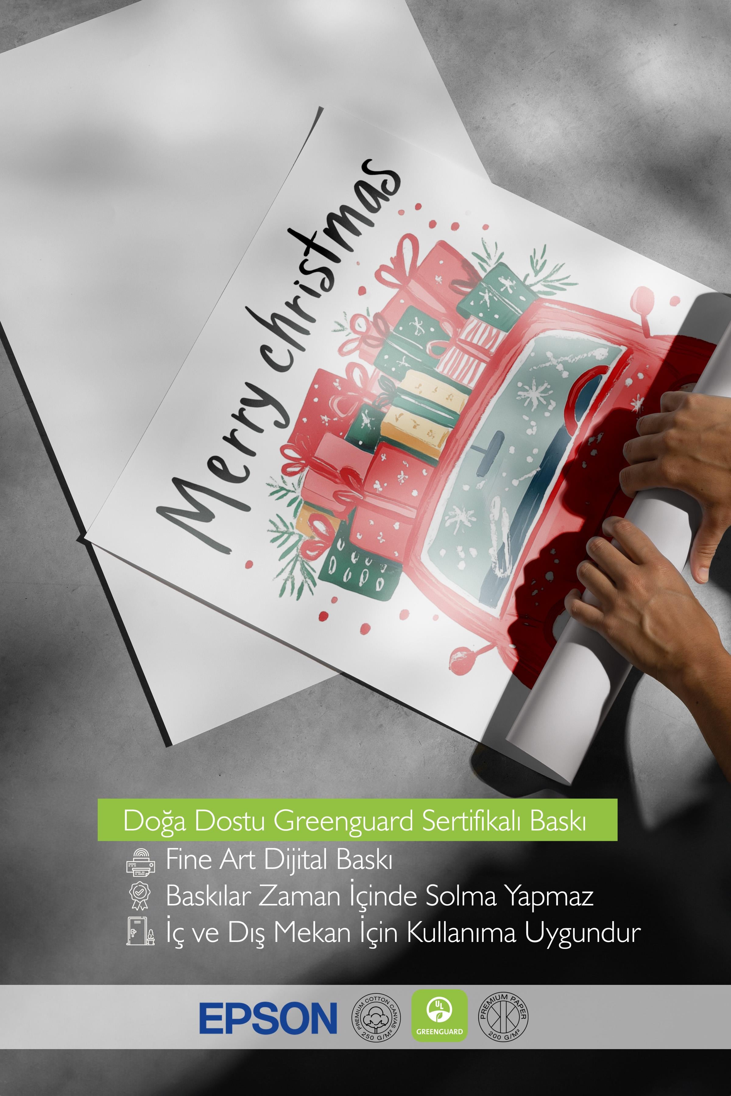 Çerçevesiz Poster, Duvar Posteri, HD Kalite Comfort Serisi, Yılbaşı Poster, NO:108773