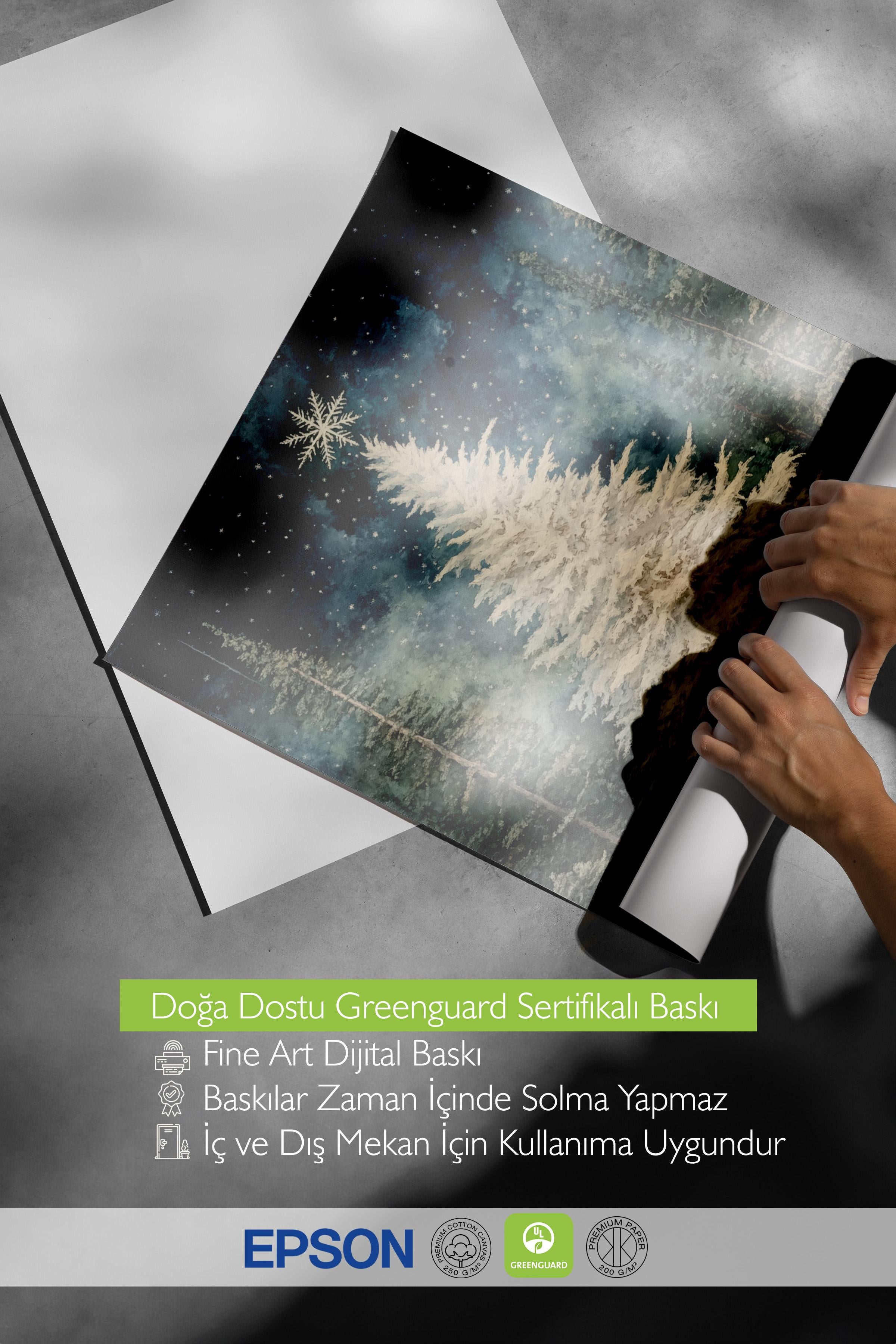 Çerçevesiz Poster, Duvar Posteri, HD Kalite Comfort Serisi, Yılbaşı Poster, NO:108777