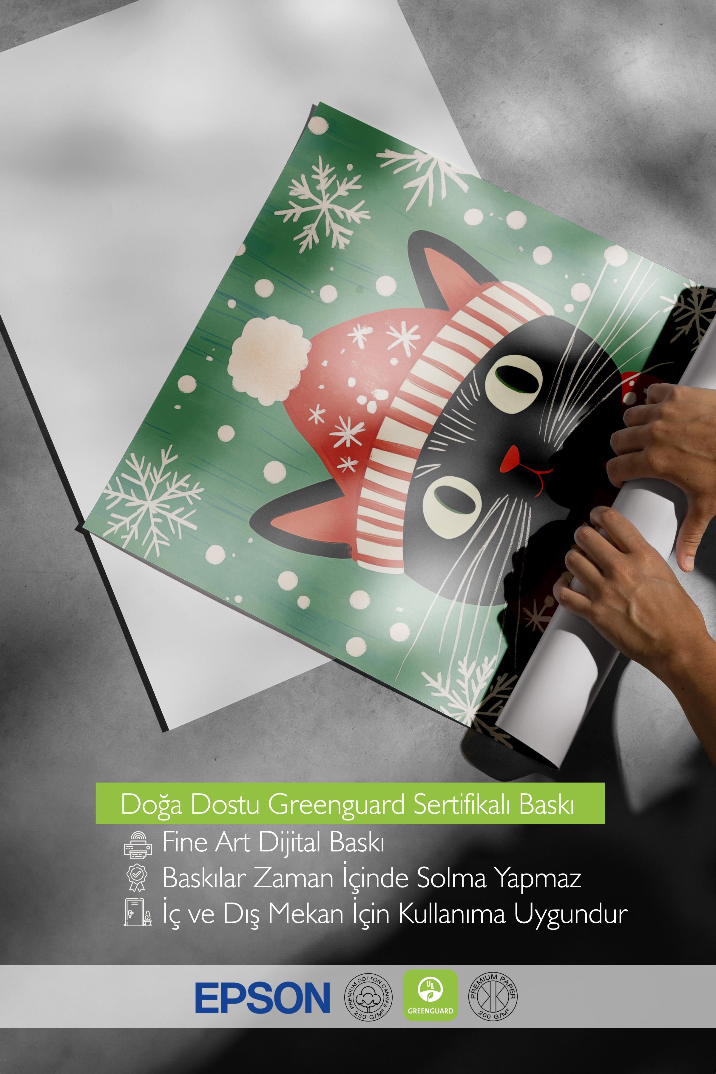 Çerçevesiz Poster, Duvar Posteri, HD Kalite Comfort Serisi, Yılbaşı Poster, NO:108778