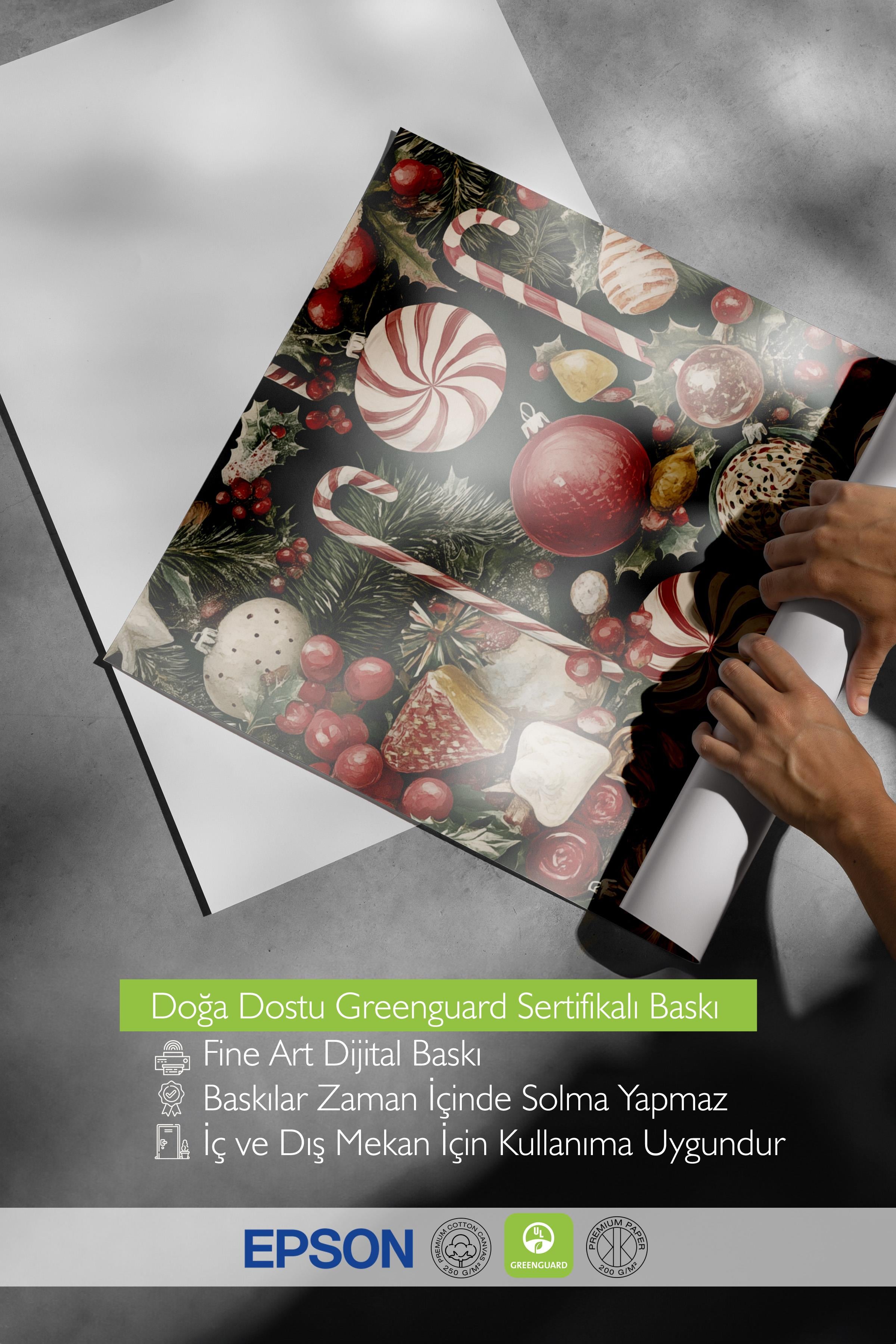 Çerçevesiz Poster, Duvar Posteri, HD Kalite Comfort Serisi, Yılbaşı Poster, NO:108786