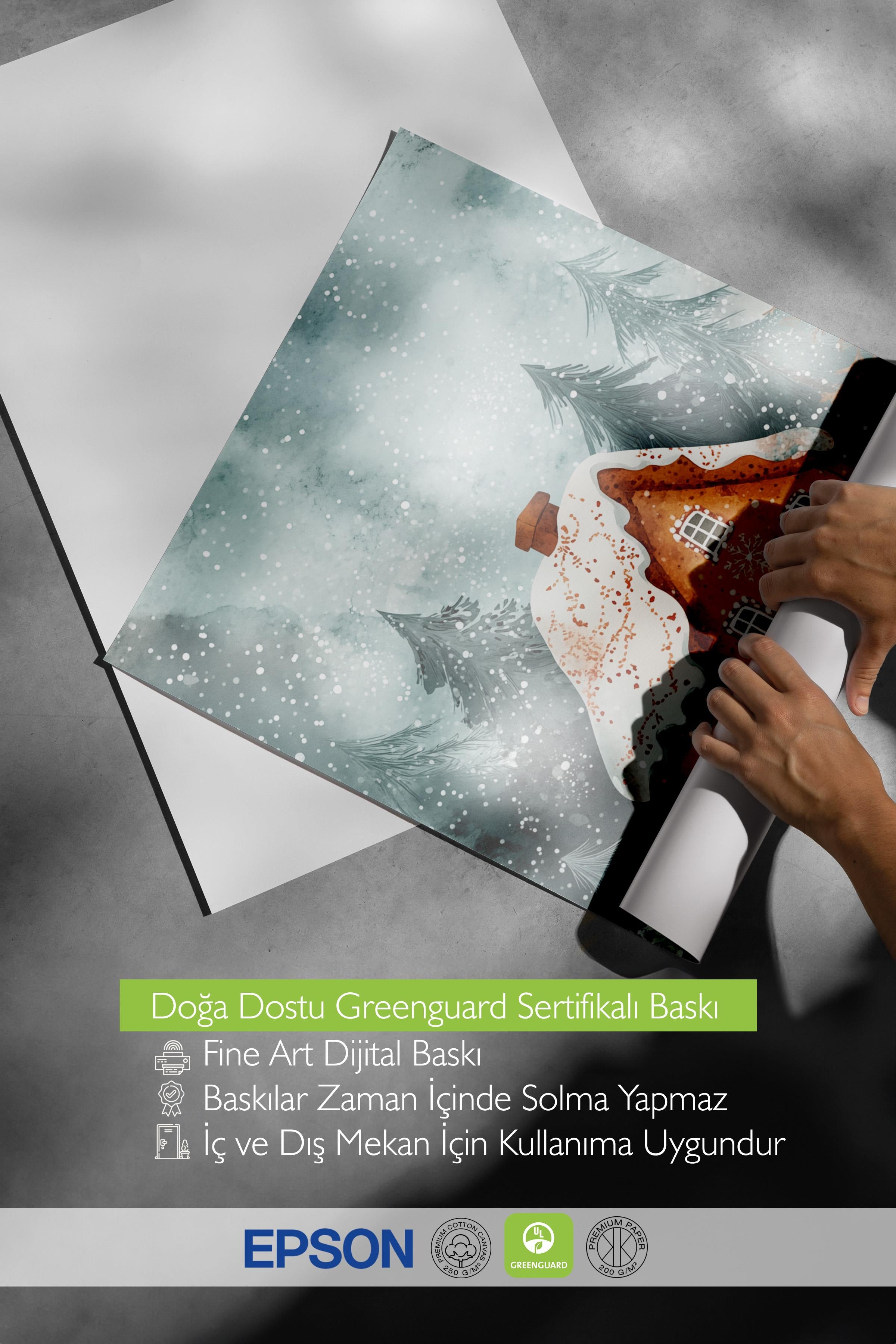 Çerçevesiz Poster, Duvar Posteri, HD Kalite Comfort Serisi, Yılbaşı Poster, NO:108808