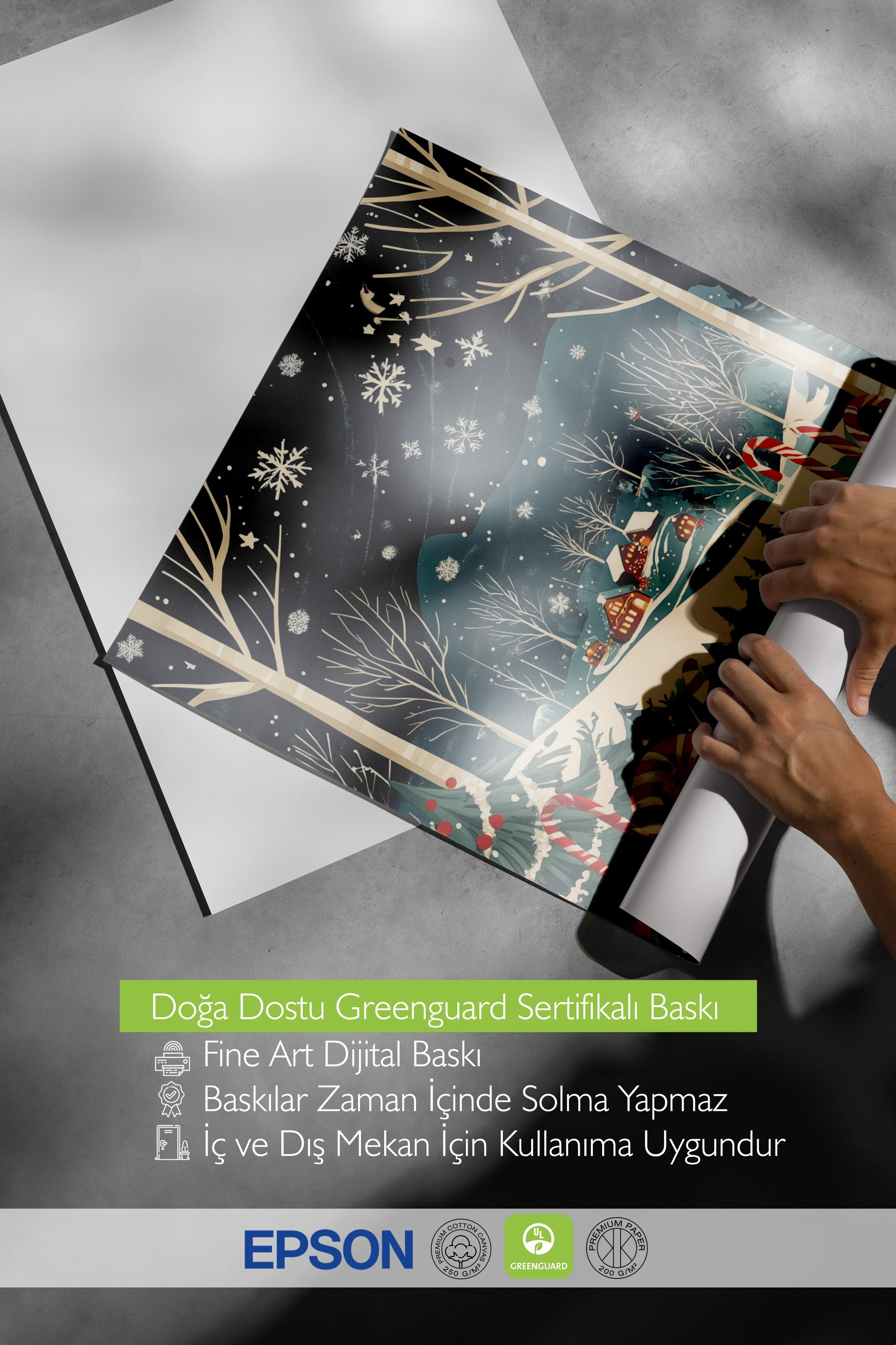 Çerçevesiz Poster, Duvar Posteri, HD Kalite Comfort Serisi, Yılbaşı Poster, NO:108814