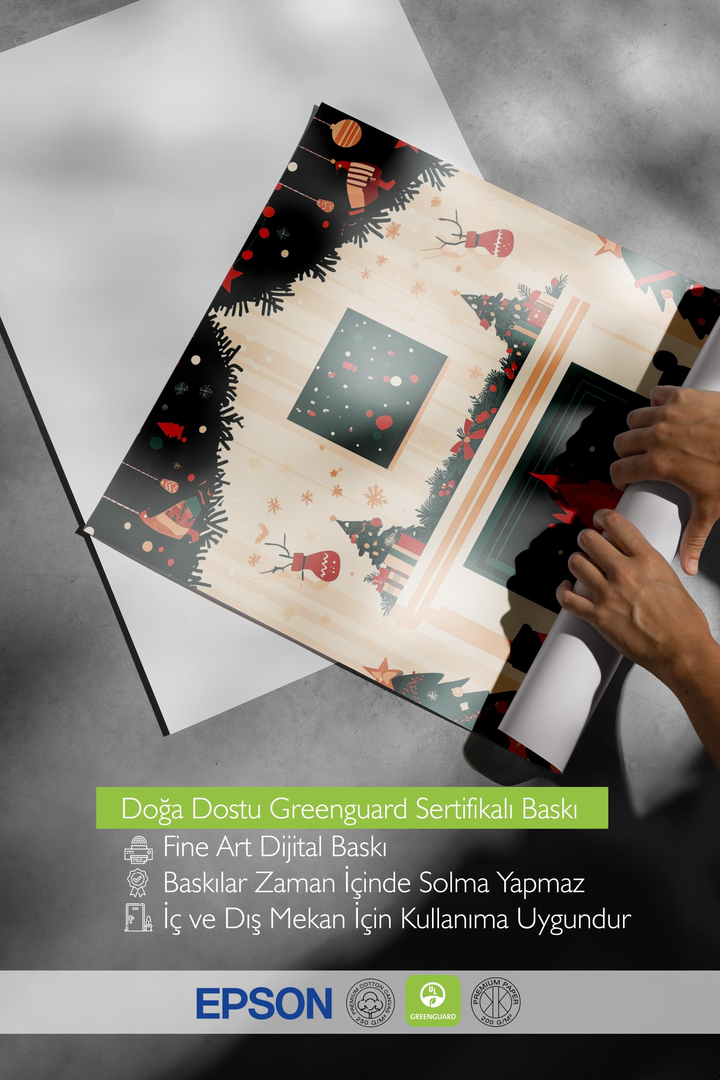 Çerçevesiz Poster, Duvar Posteri, HD Kalite Comfort Serisi, Yılbaşı Poster, NO:108815