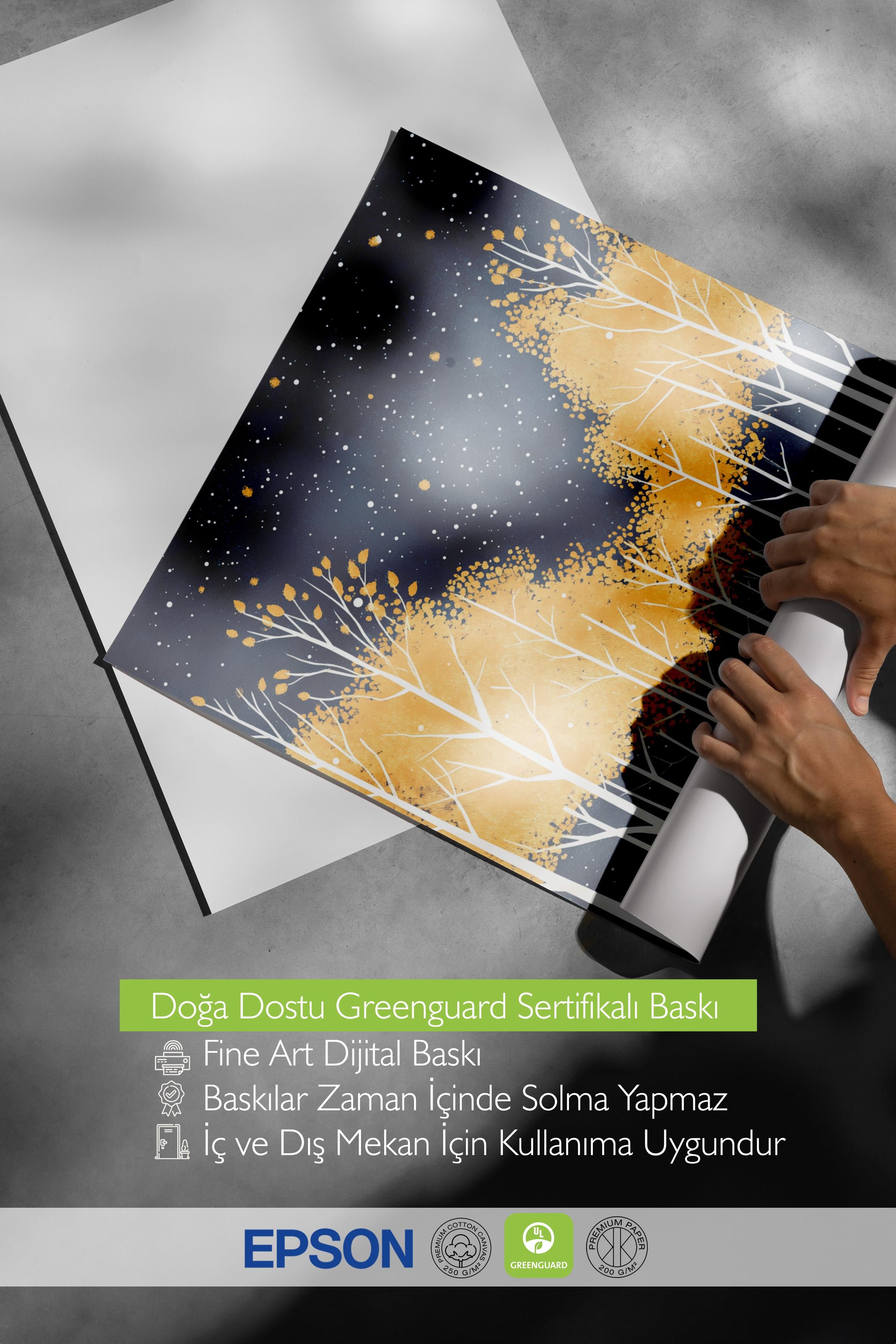 Çerçevesiz Poster, Duvar Posteri, HD Kalite Comfort Serisi, Yılbaşı Poster, NO:108816