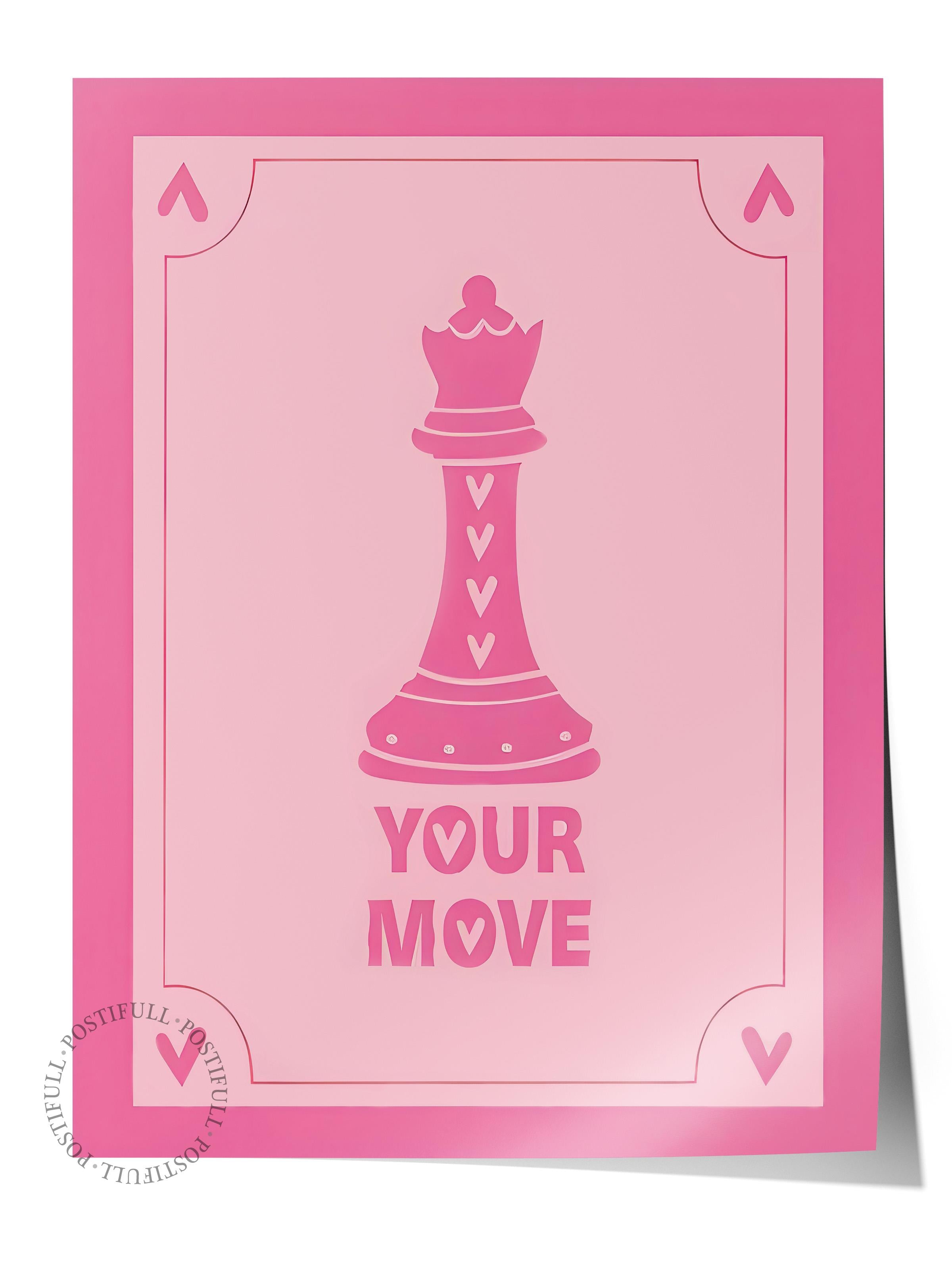 Çerçevesiz Poster, HD Kalite Duvar Posteri,Comfort Serisi, Your Move Poster, NO:108729