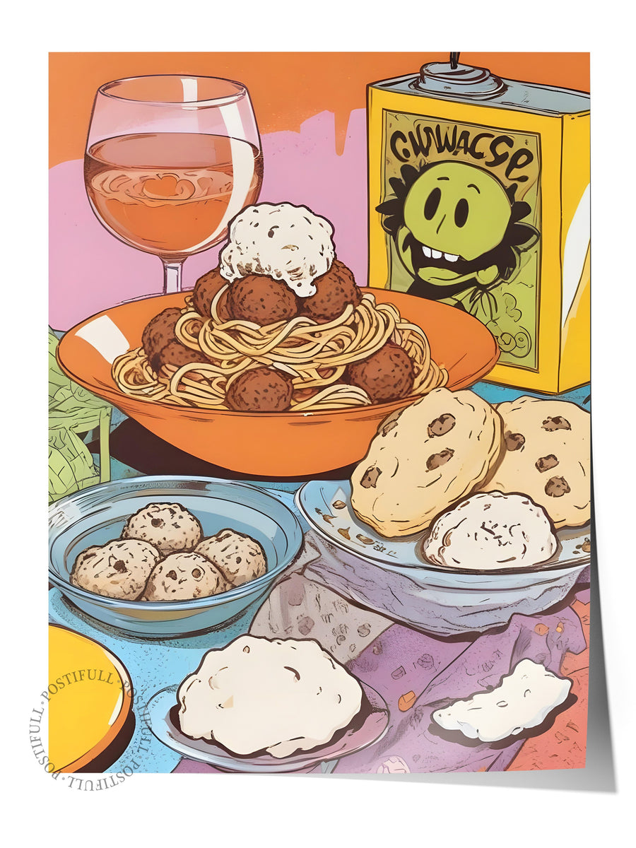 Çerçevesiz Poster, Cookies, Comfort Serisi Mutfak Duvar Posteri, NO:109146