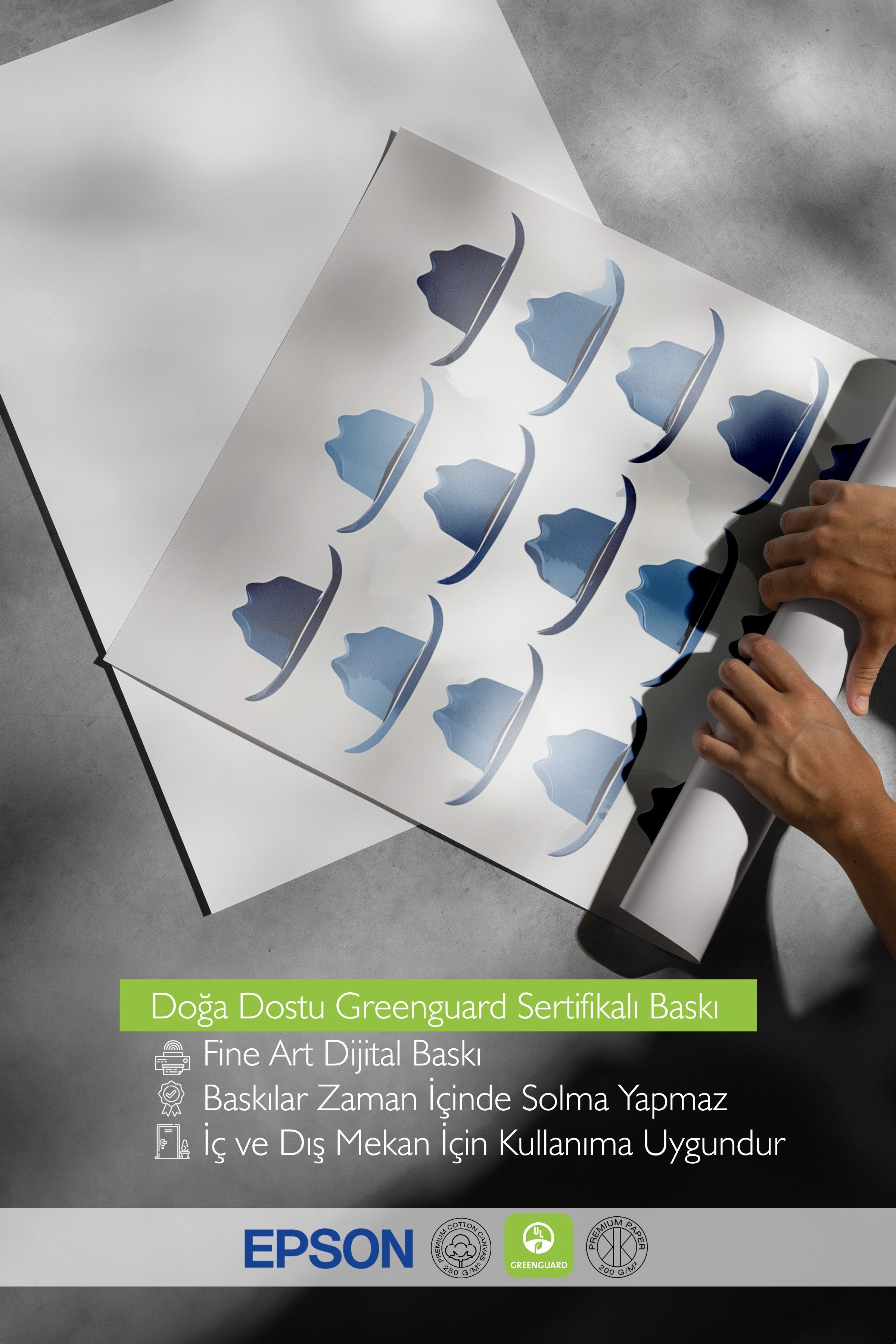 Çerçevesiz Poster, Cowboy Hat, Comfort Serisi Duvar Posteri, NO:108932