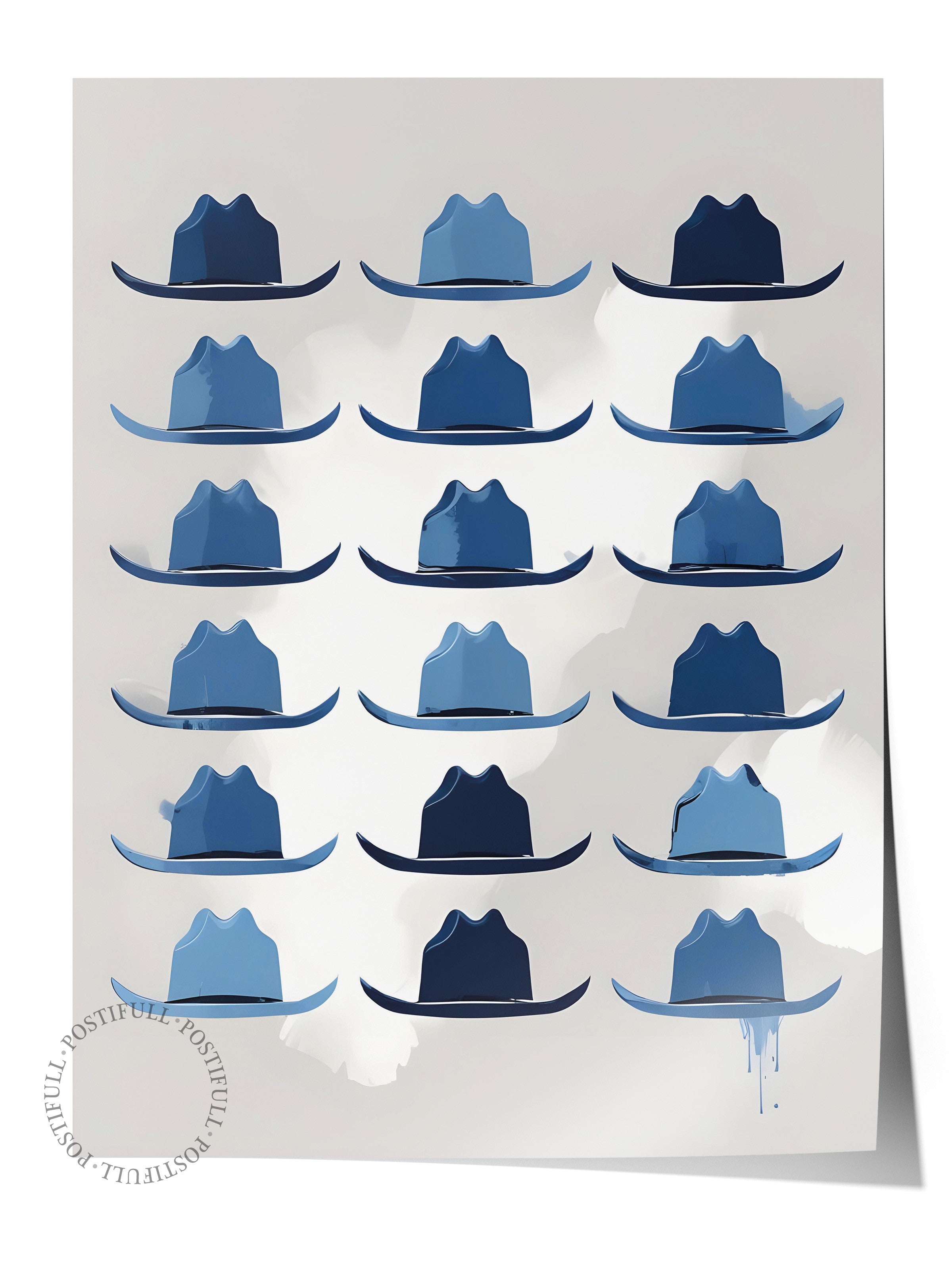 Çerçevesiz Poster, Cowboy Hat, Comfort Serisi Duvar Posteri, NO:108932