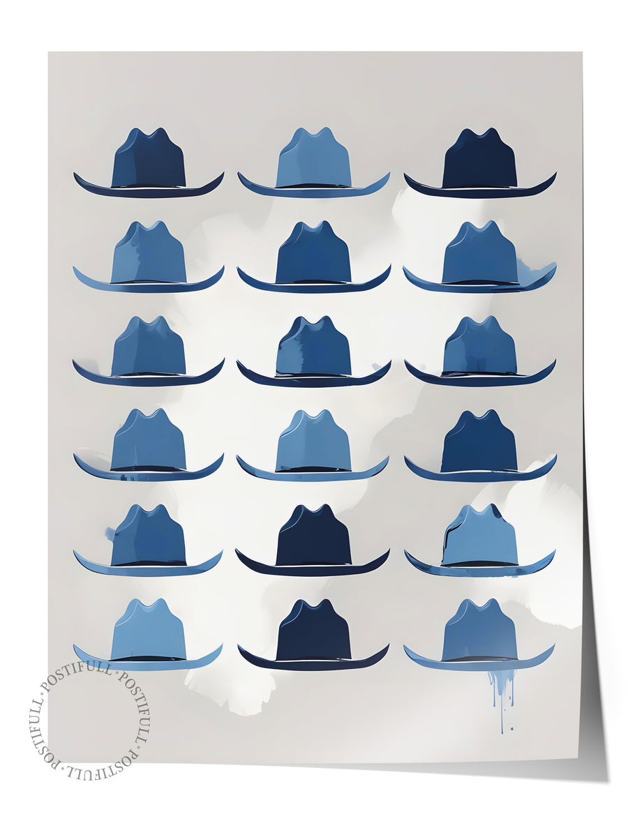 Çerçevesiz Poster, Cowboy Hat, Comfort Serisi Duvar Posteri, NO:108932