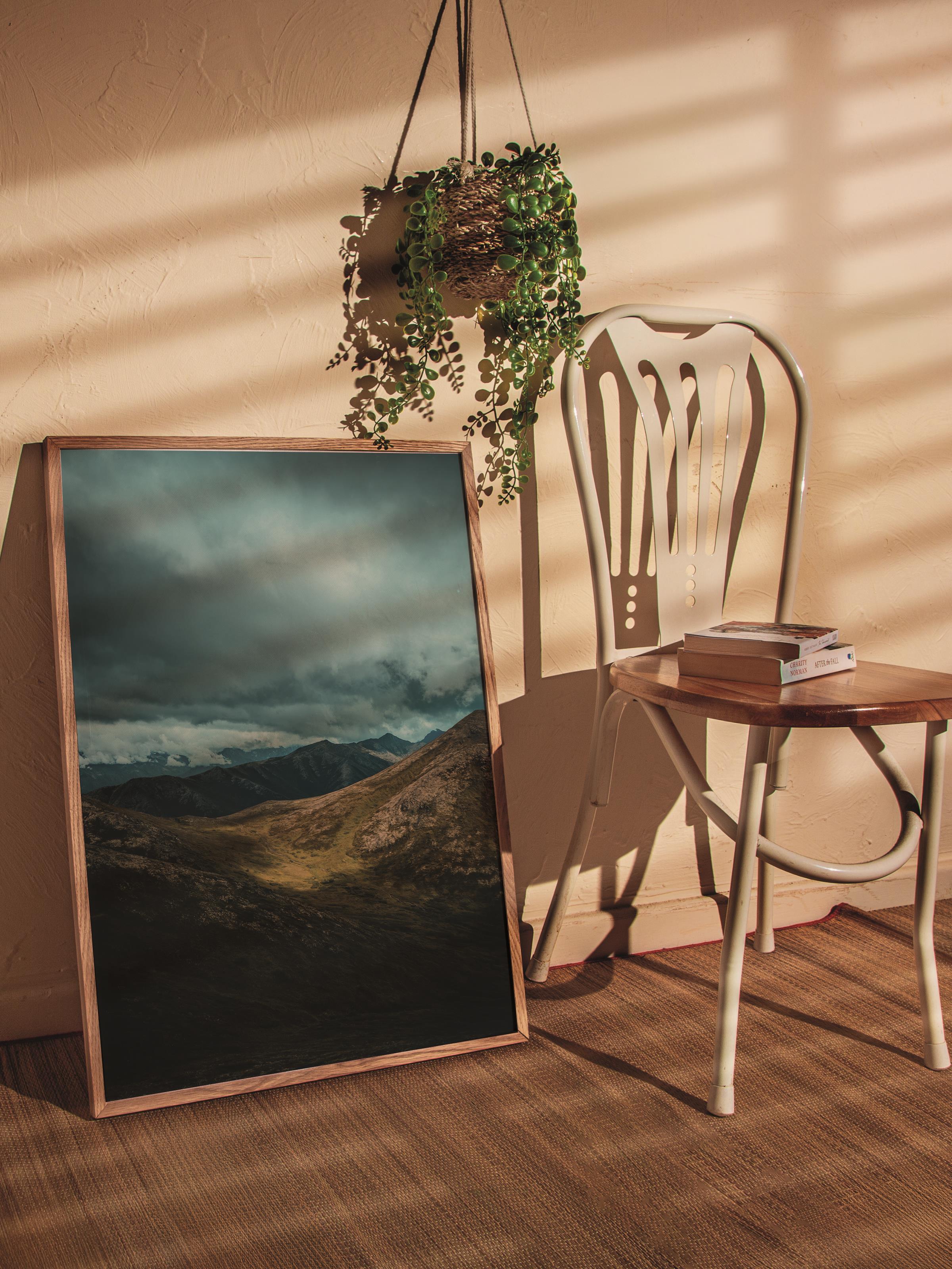 Çerçevesiz Poster Dağ No:15, Fotoğraf Baskısı, Salon, Mutfak, Oturma Odası, Hol Duvar Dekoru Poster