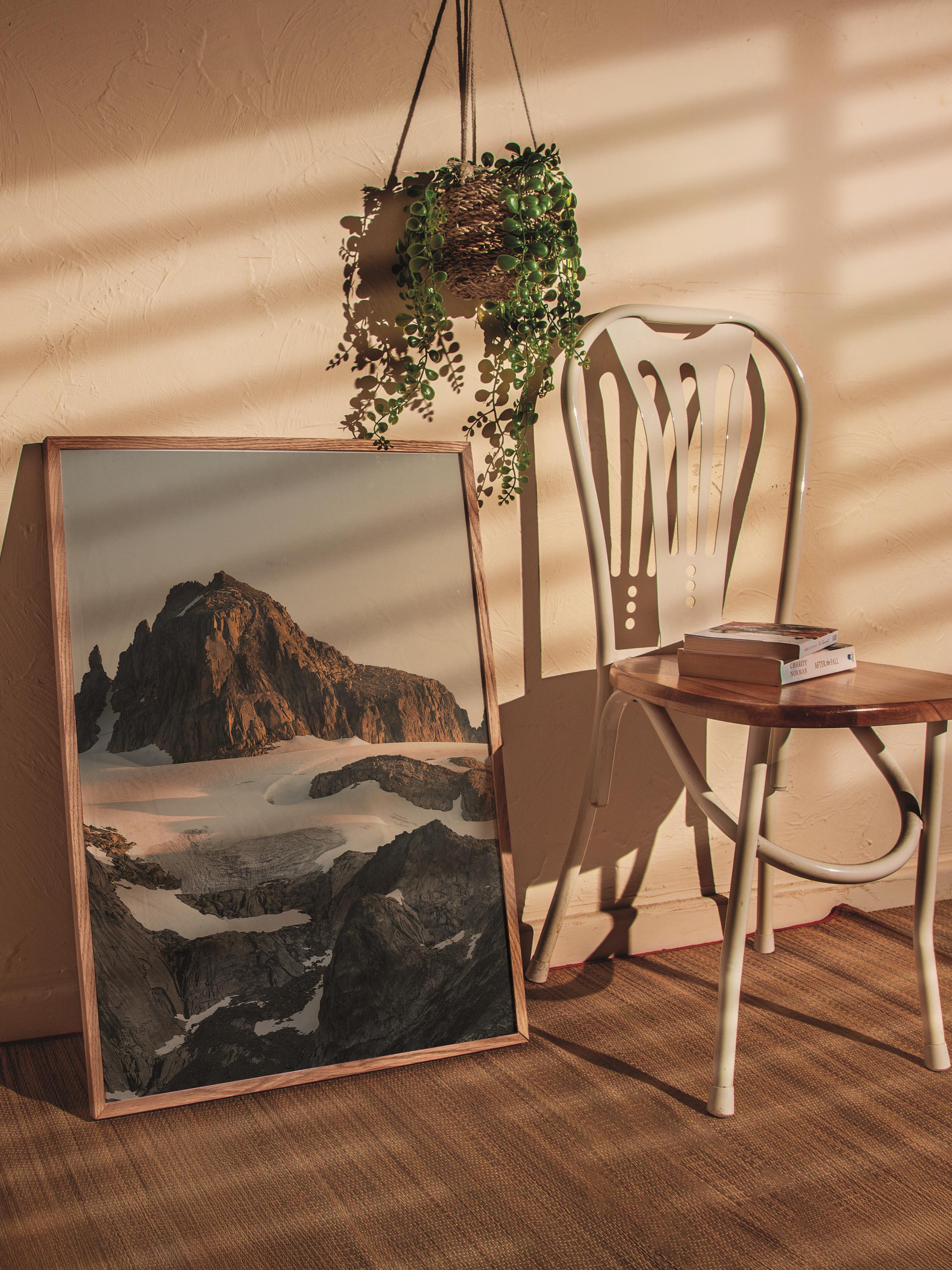 Çerçevesiz Poster Dağ No:18, Fotoğraf Baskısı, Salon, Mutfak, Oturma Odası, Hol Duvar Dekoru Poster