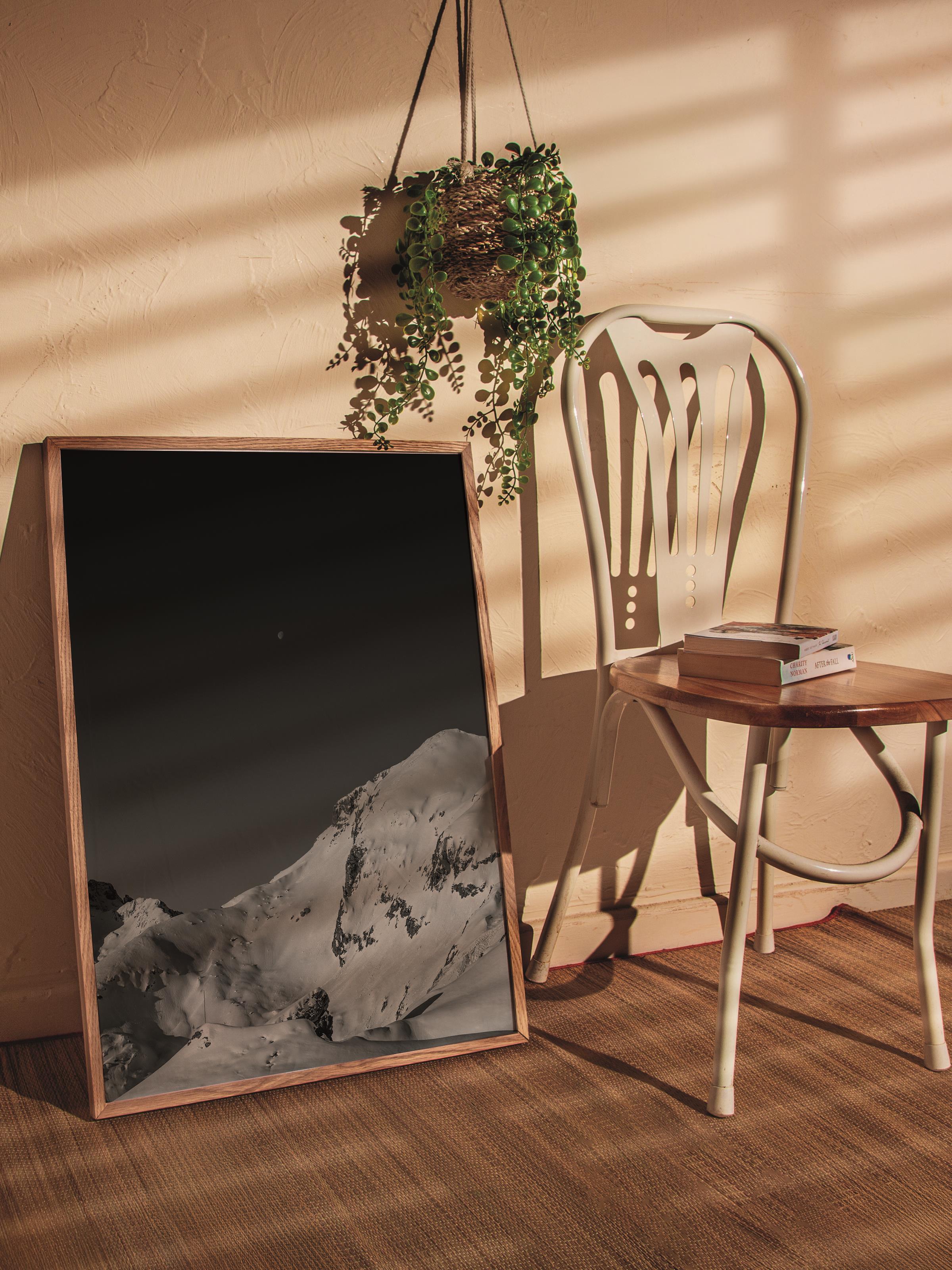 Çerçevesiz Poster Dağ No:2, Fotoğraf Baskısı, Salon, Mutfak, Oturma Odası, Hol Duvar Dekoru Poster