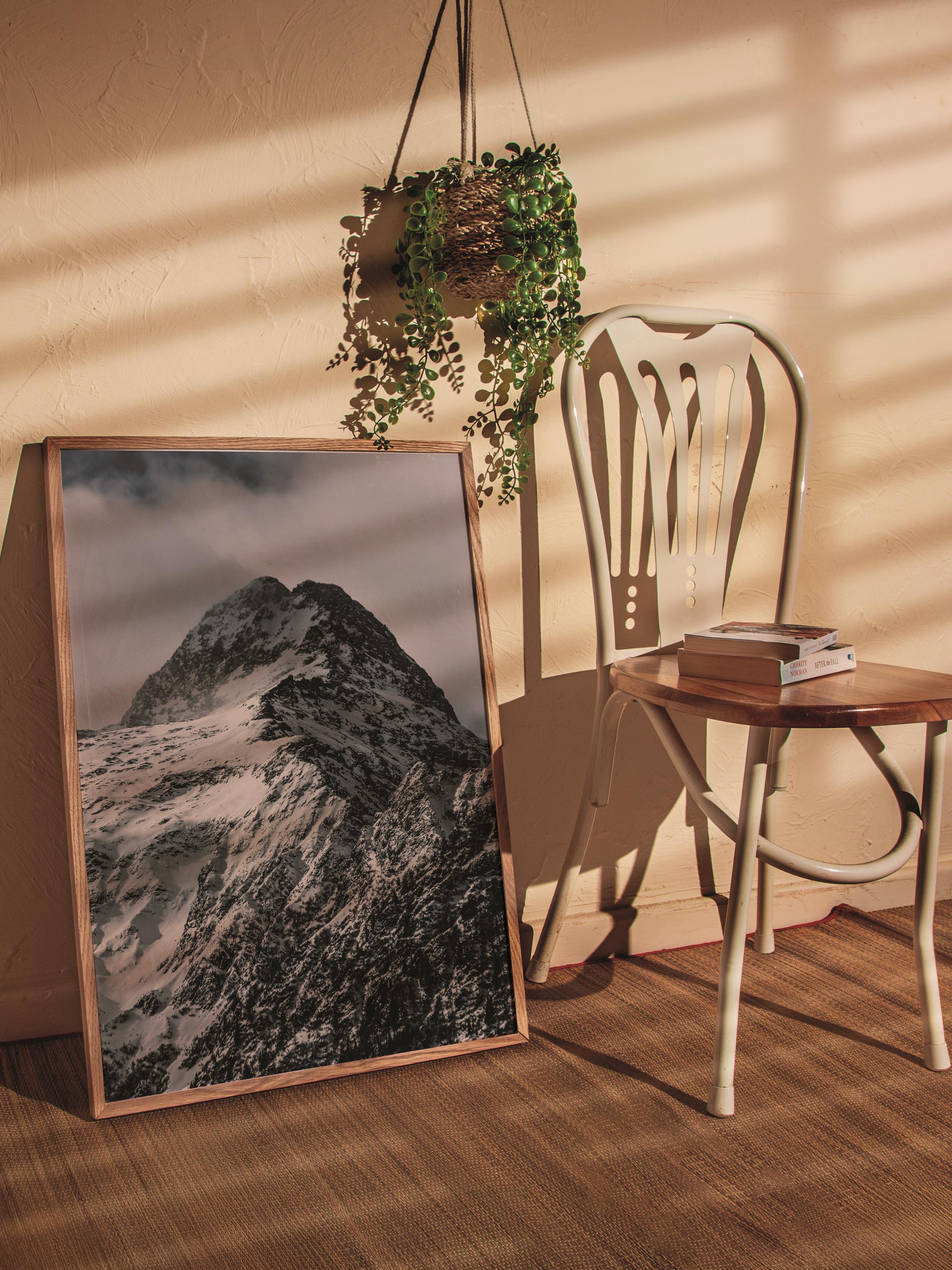 Çerçevesiz Poster Dağ No:25, Fotoğraf Baskısı, Salon, Mutfak, Oturma Odası, Hol Duvar Dekoru Poster
