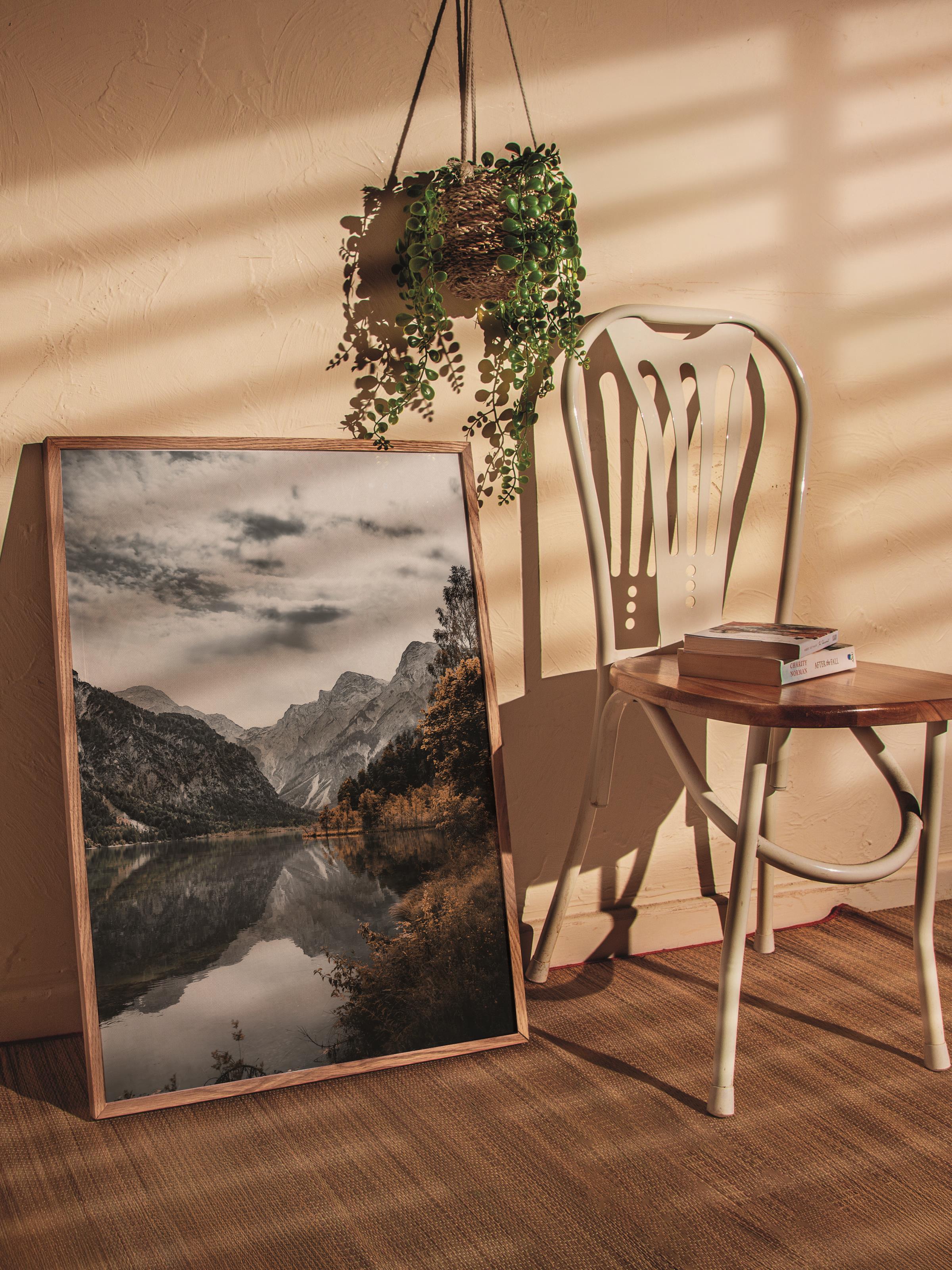 Çerçevesiz Poster Dağ No:28, Fotoğraf Baskısı, Salon, Mutfak, Oturma Odası, Hol Duvar Dekoru Poster