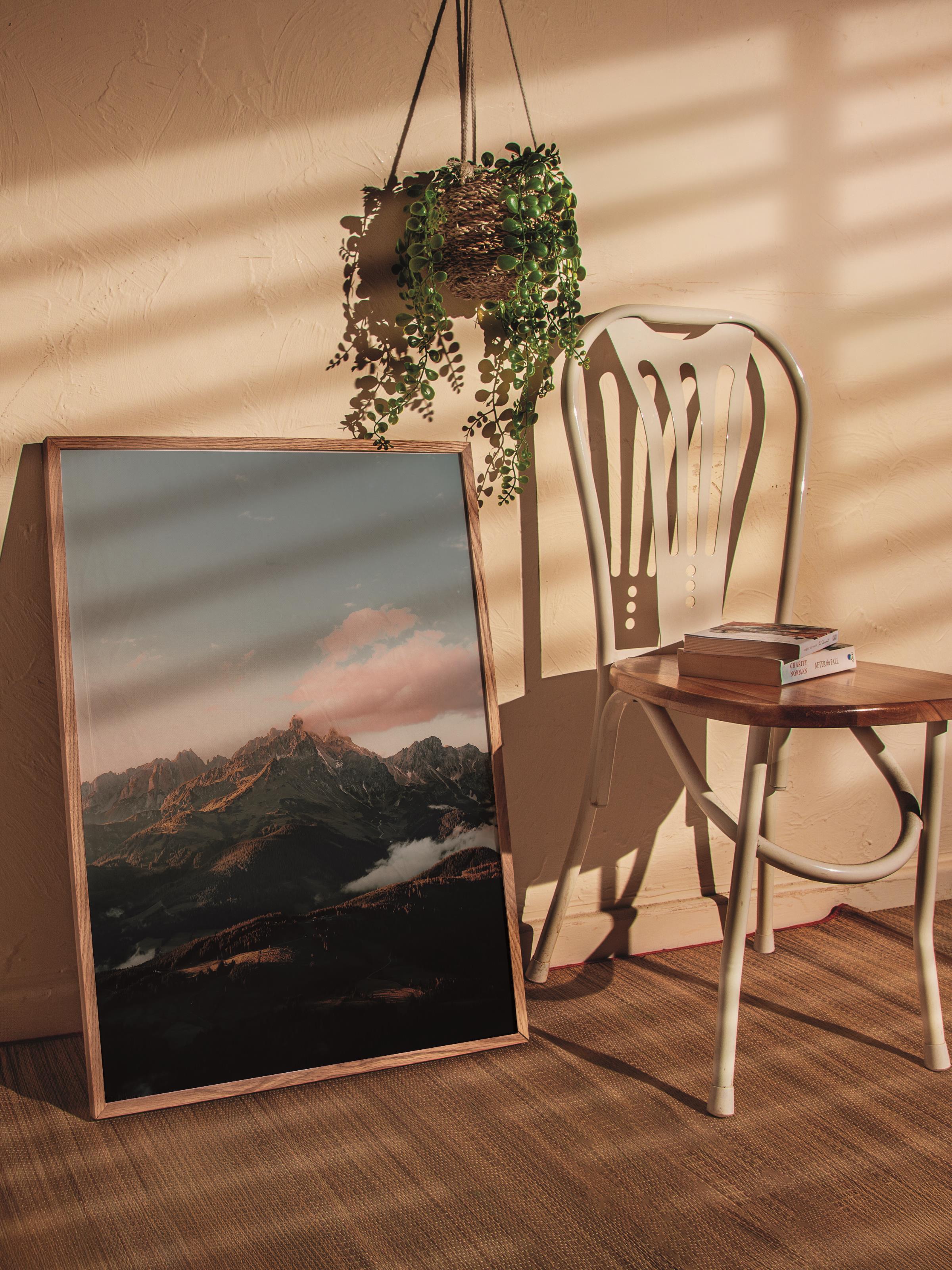 Çerçevesiz Poster Dağ No:30, Fotoğraf Baskısı, Salon, Mutfak, Oturma Odası, Hol Duvar Dekoru Poster