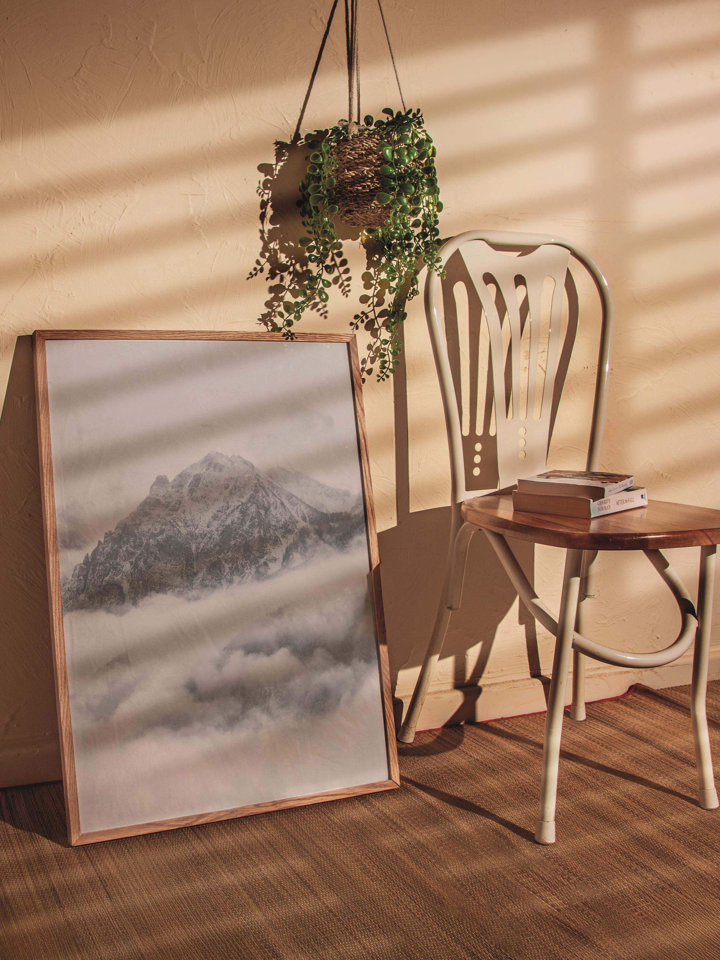 Çerçevesiz Poster Dağ No:31, Fotoğraf Baskısı, Salon, Mutfak, Oturma Odası, Hol Duvar Dekoru Poster