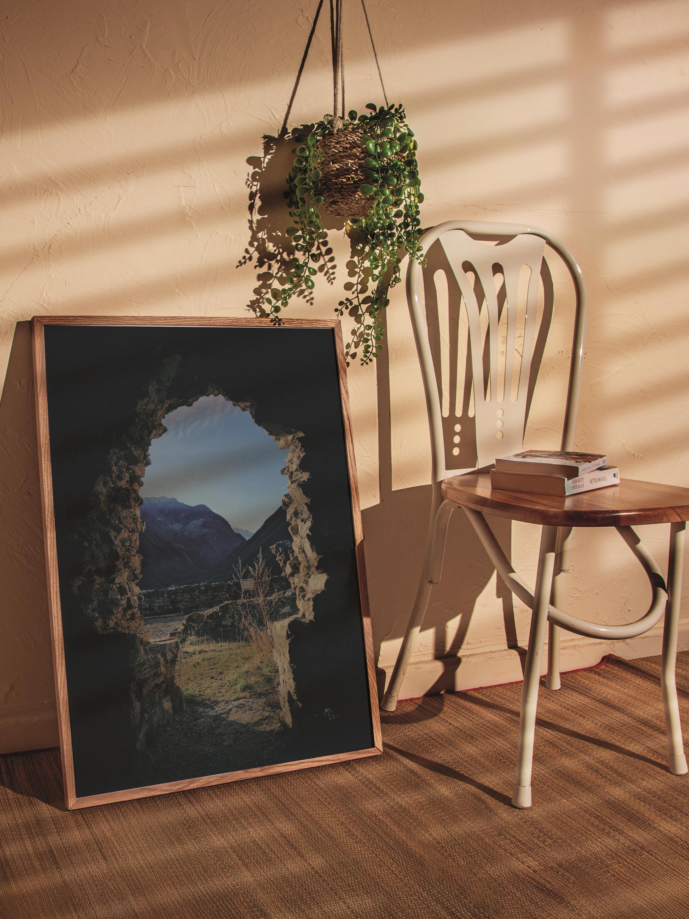 Çerçevesiz Poster Dağ No:40, Fotoğraf Baskısı, Salon, Mutfak, Oturma Odası, Hol Duvar Dekoru Poster