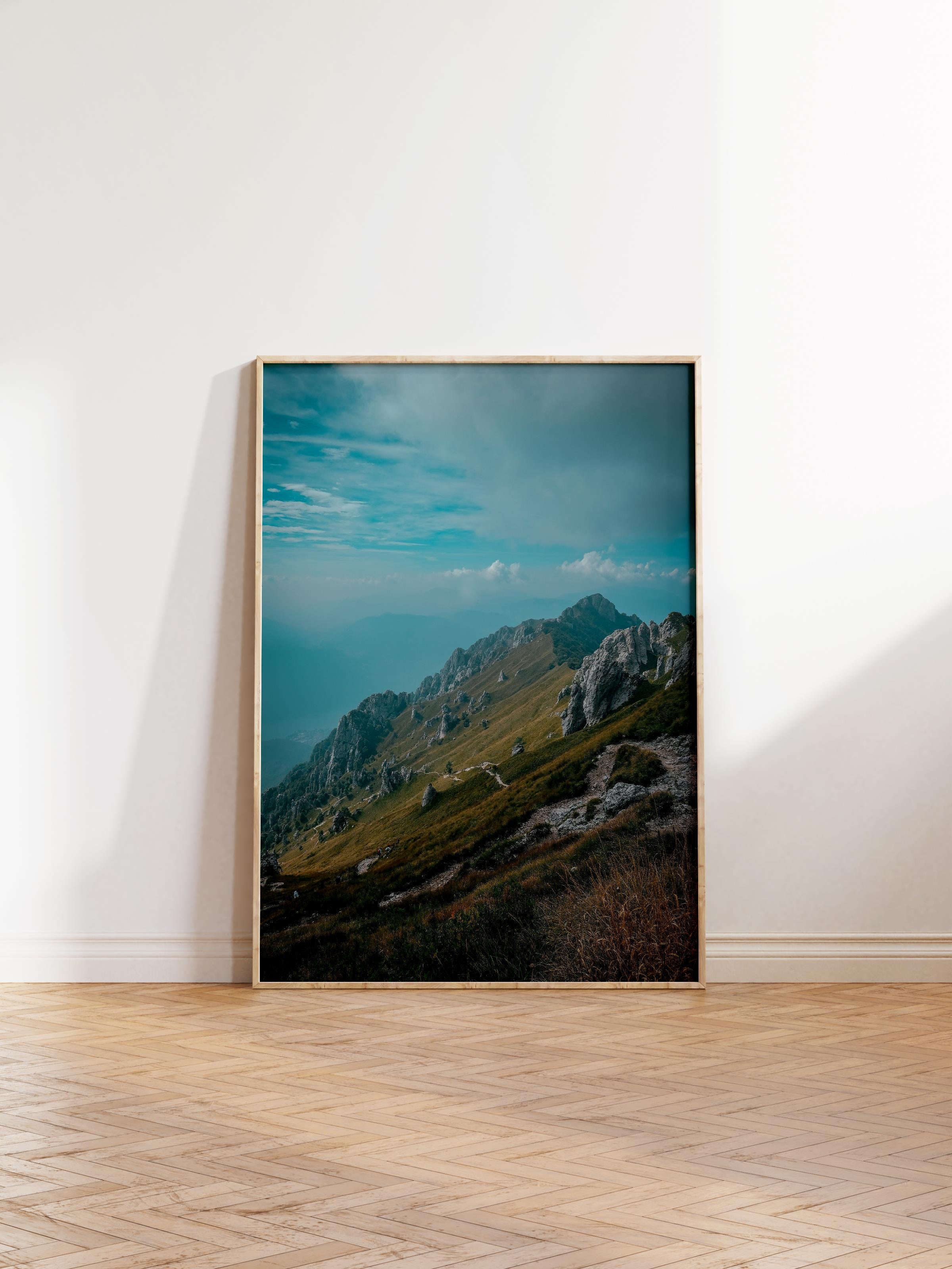 Çerçevesiz Poster Dağ No:41, Fotoğraf Baskısı, Salon, Mutfak, Oturma Odası, Hol Duvar Dekoru Poster
