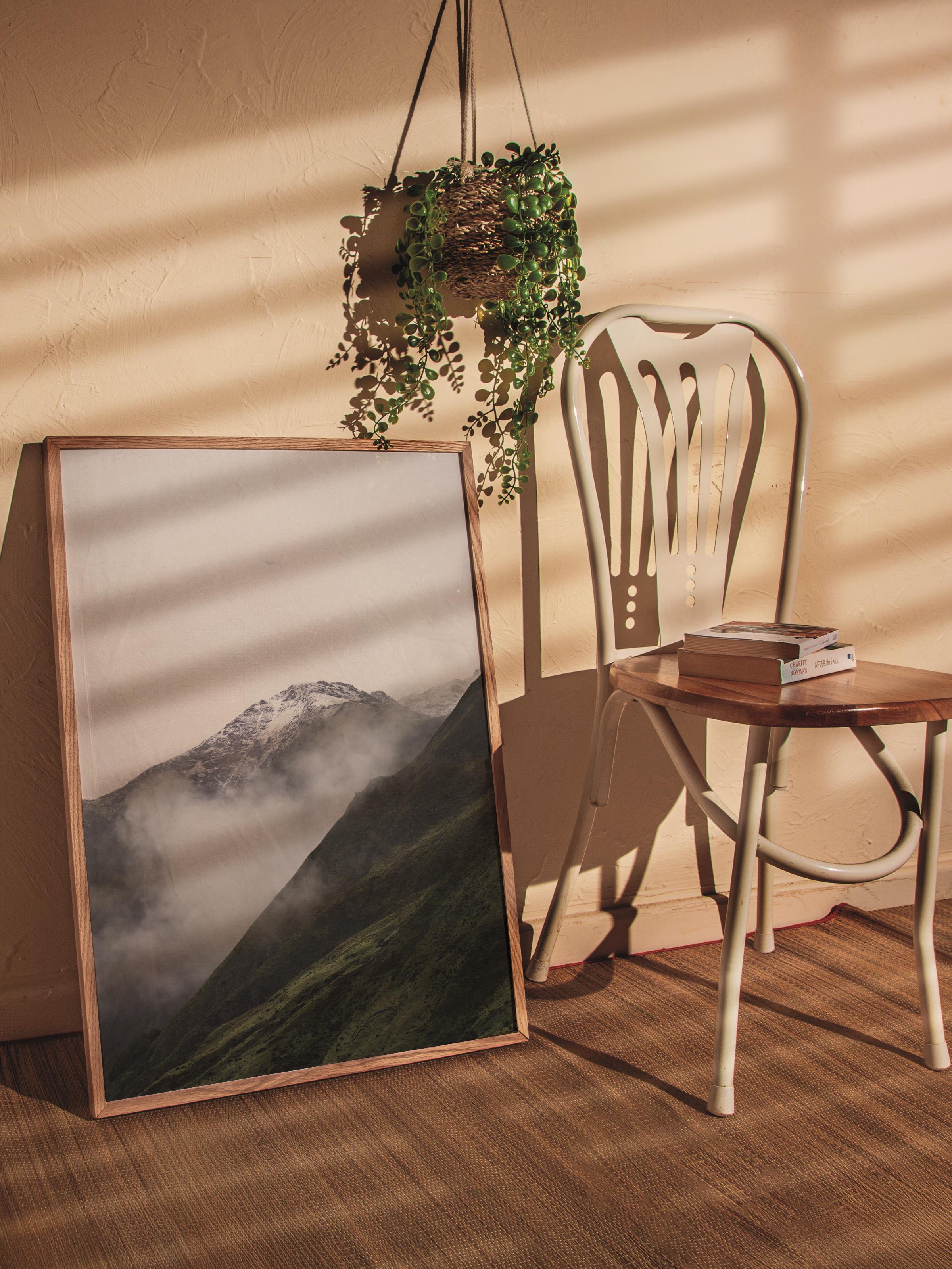 Çerçevesiz Poster Dağ No:42, Fotoğraf Baskısı, Salon, Mutfak, Oturma Odası, Hol Duvar Dekoru Poster