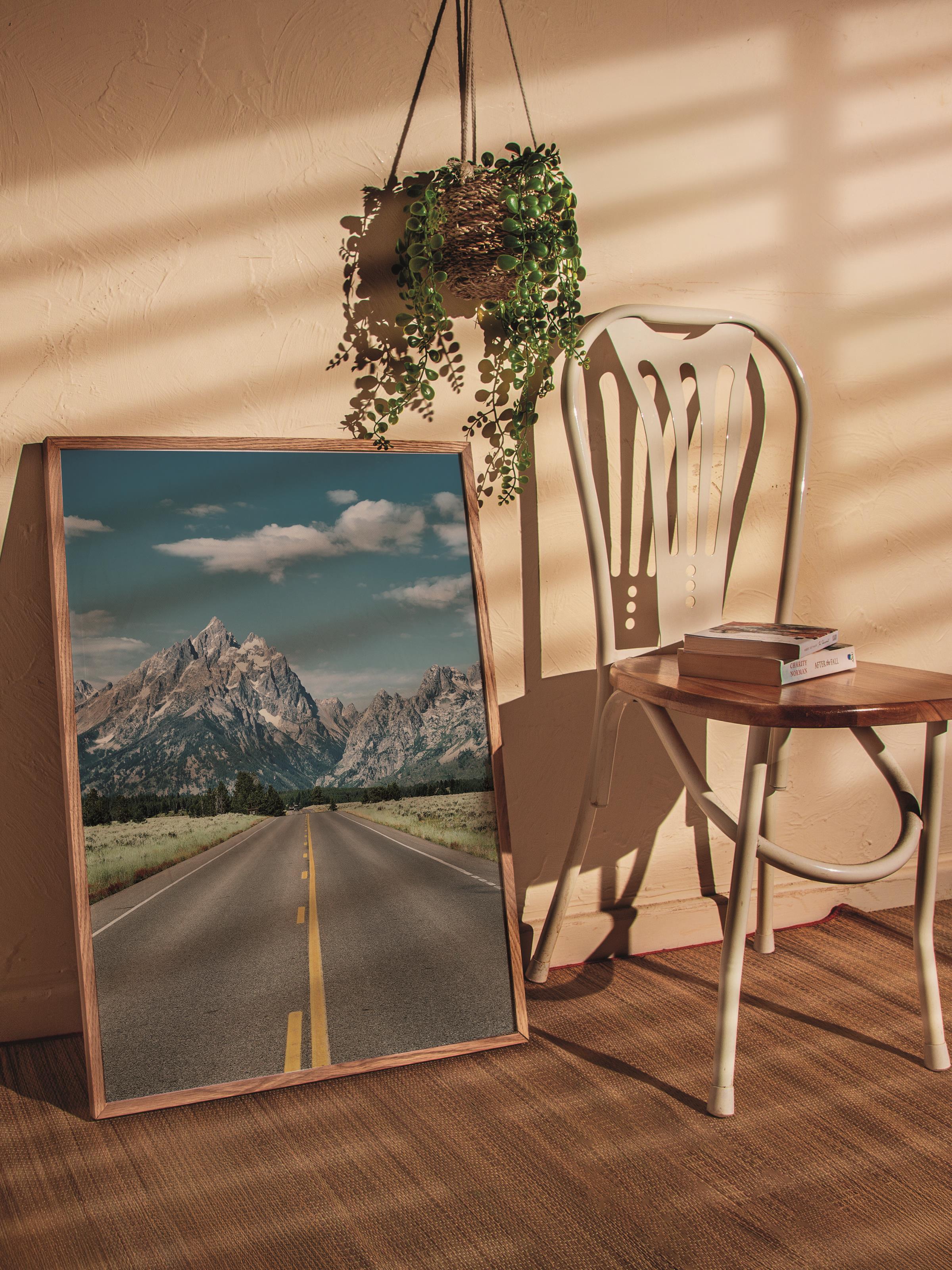 Çerçevesiz Poster Dağ No:43, Fotoğraf Baskısı, Salon, Mutfak, Oturma Odası, Hol Duvar Dekoru Poster
