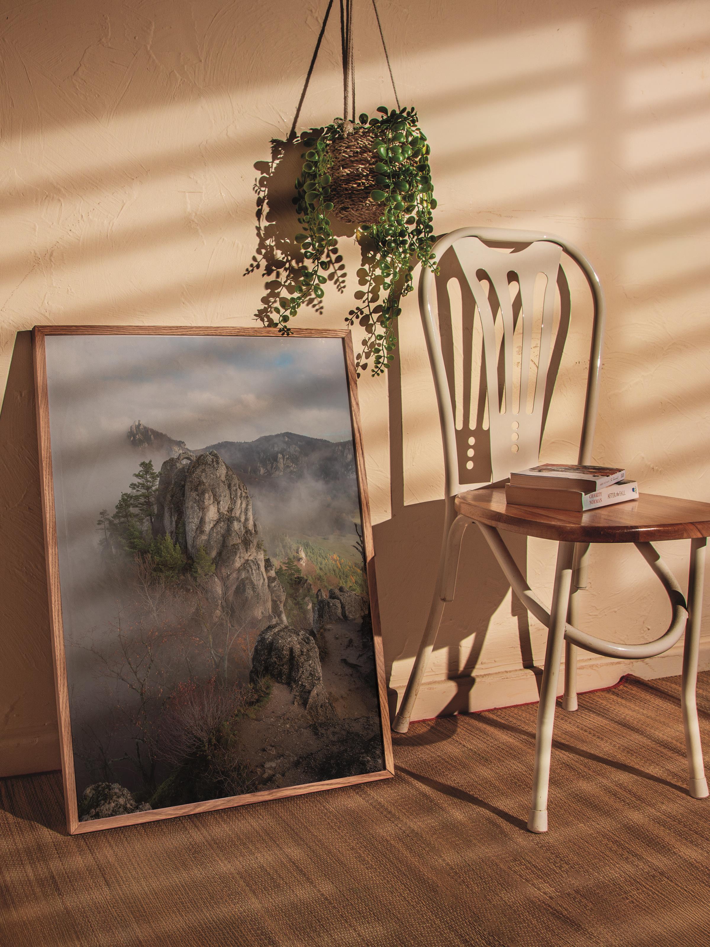Çerçevesiz Poster Dağ No:44, Fotoğraf Baskısı, Salon, Mutfak, Oturma Odası, Hol Duvar Dekoru Poster