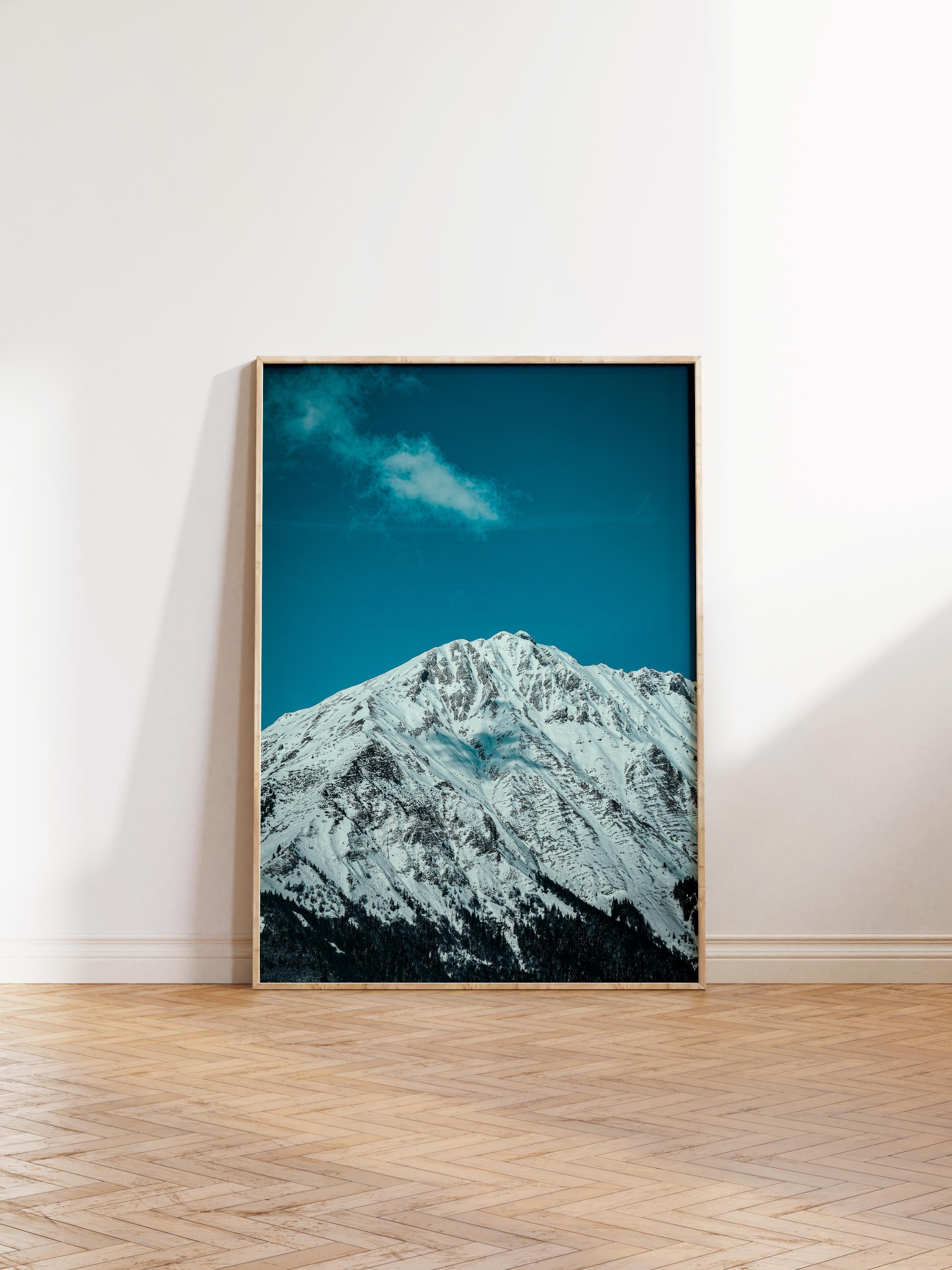 Çerçevesiz Poster Dağ No:46, Fotoğraf Baskısı, Salon, Mutfak, Oturma Odası, Hol Duvar Dekoru Poster