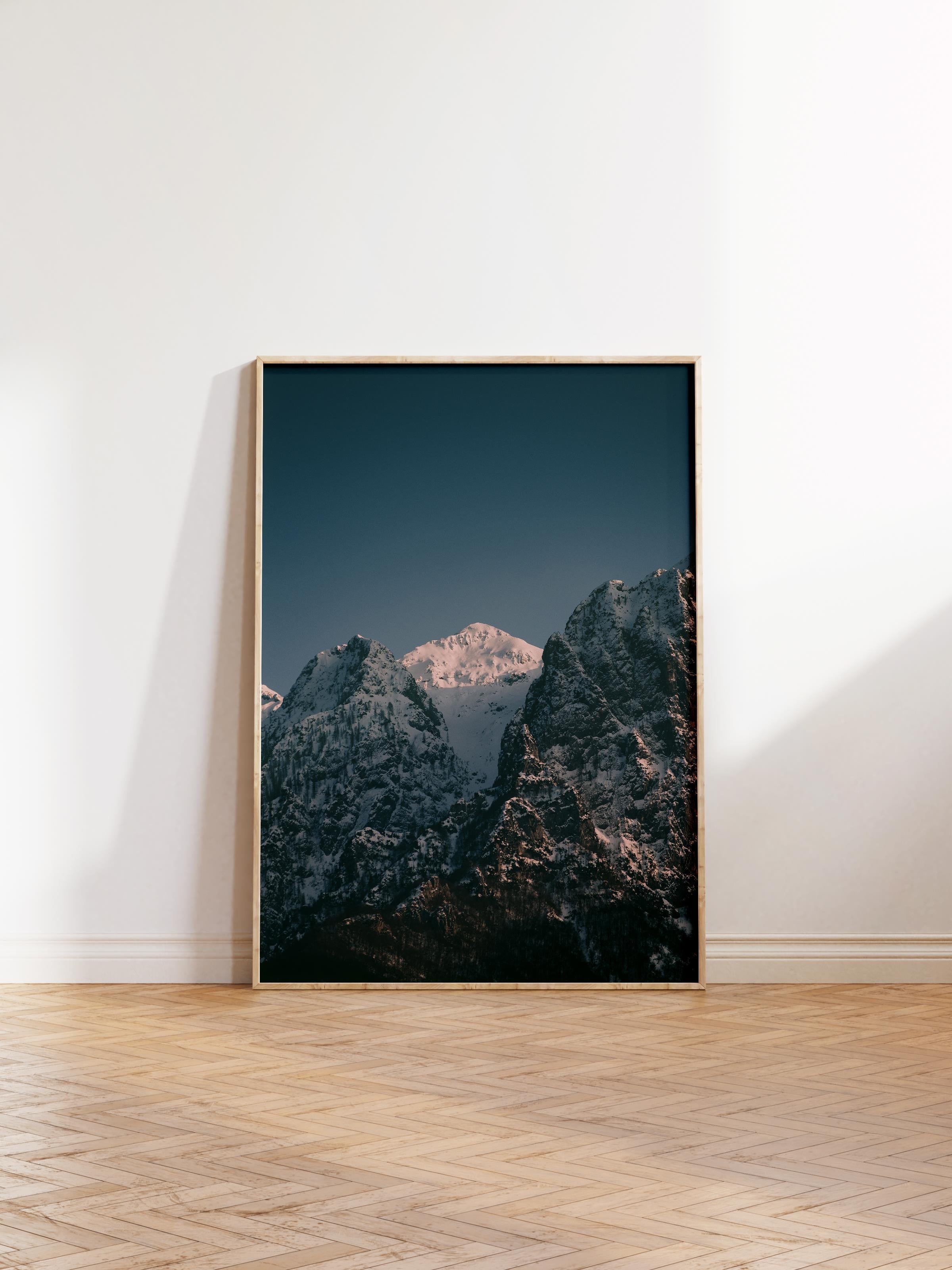 Çerçevesiz Poster Dağ No:5, Fotoğraf Baskısı, Salon, Mutfak, Oturma Odası, Hol Duvar Dekoru Poster
