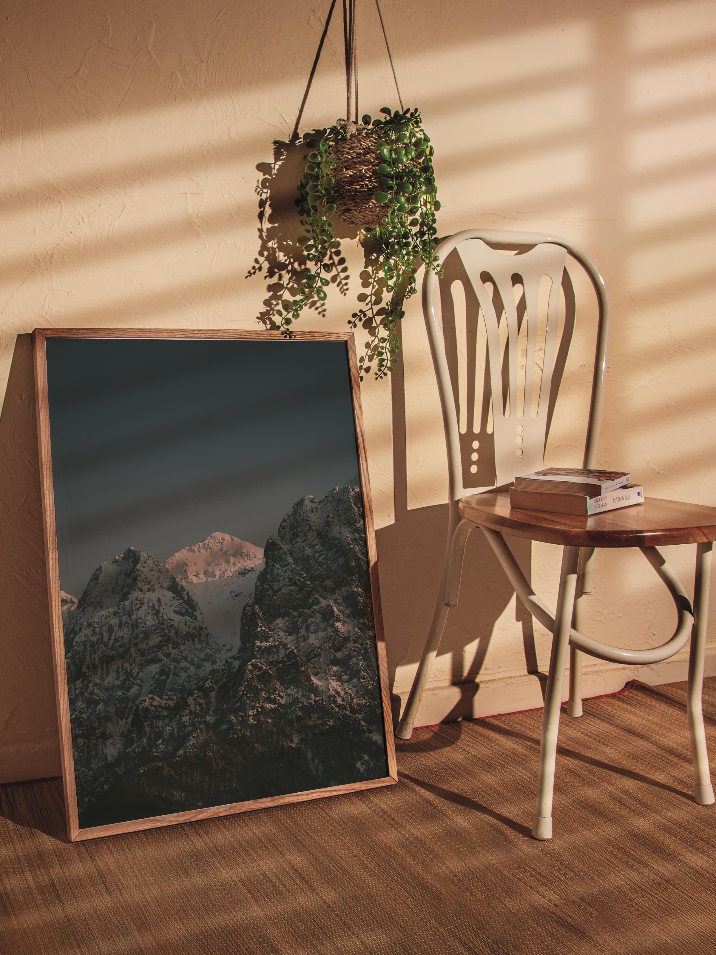 Çerçevesiz Poster Dağ No:5, Fotoğraf Baskısı, Salon, Mutfak, Oturma Odası, Hol Duvar Dekoru Poster