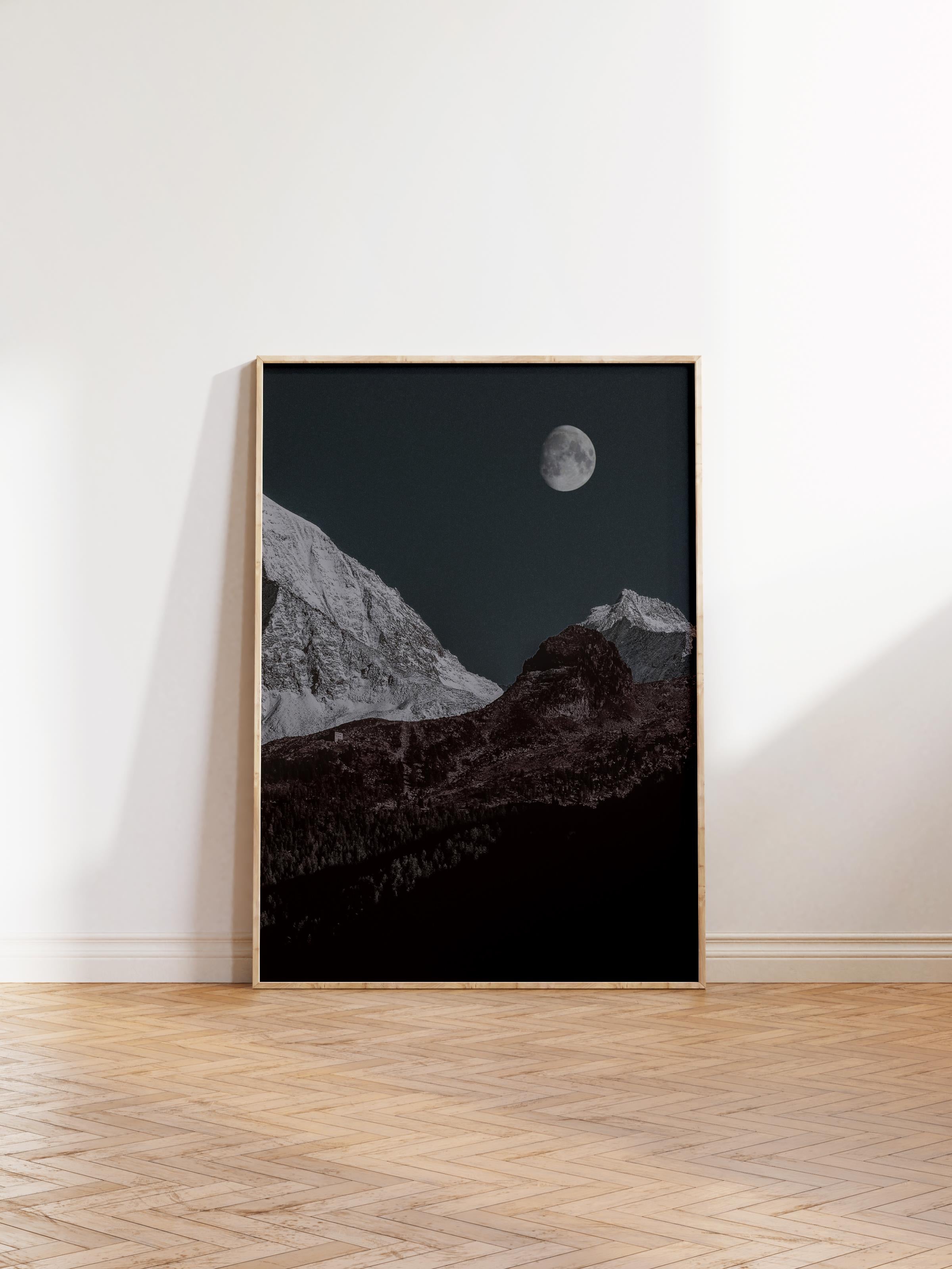 Çerçevesiz Poster Dağ No:50, Fotoğraf Baskısı, Salon, Mutfak, Oturma Odası, Hol Duvar Dekoru Poster