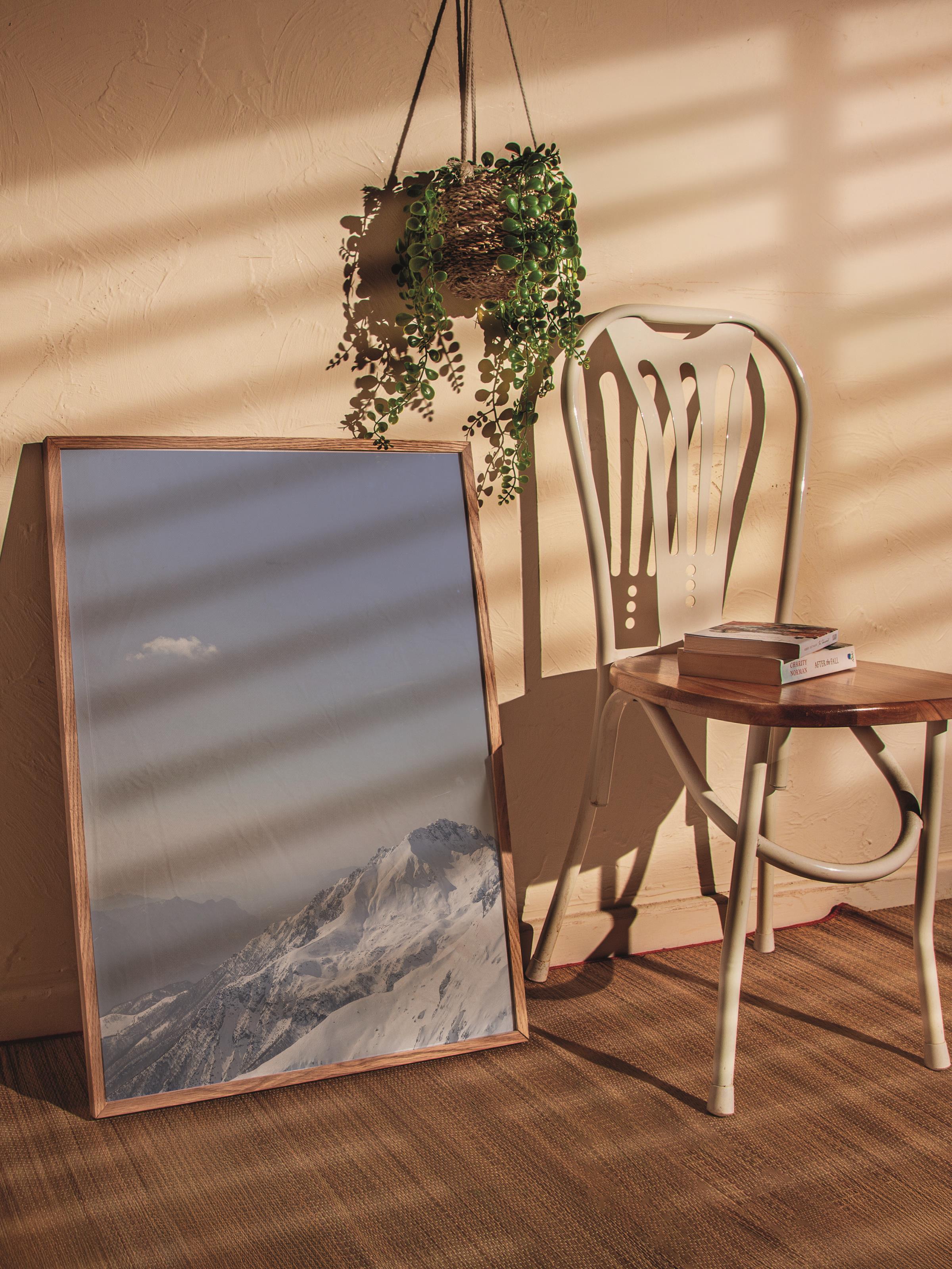 Çerçevesiz Poster Dağ No:6, Fotoğraf Baskısı, Salon, Mutfak, Oturma Odası, Hol Duvar Dekoru Poster