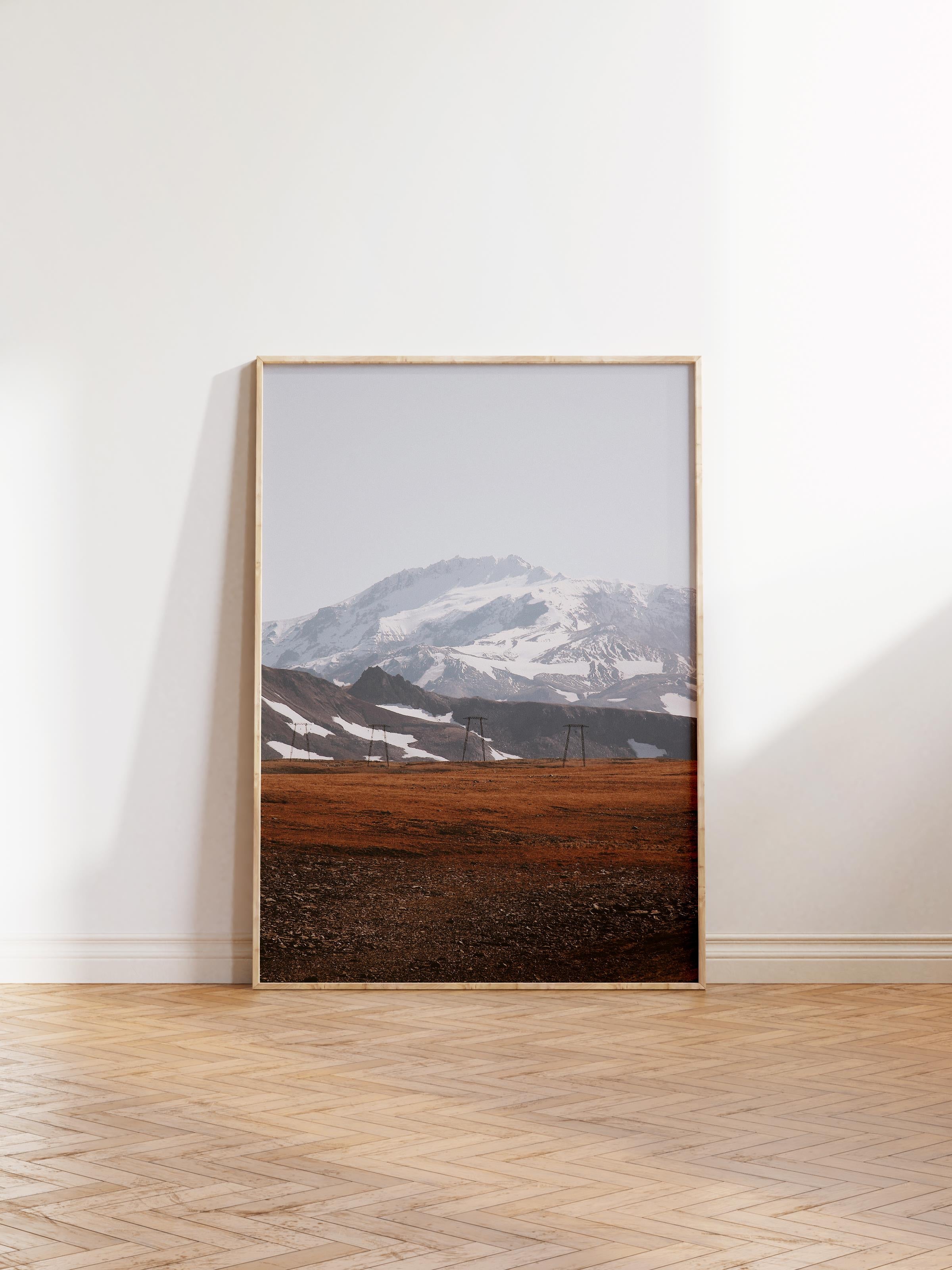 Çerçevesiz Poster Dağ No:9, Fotoğraf Baskısı, Salon, Mutfak, Oturma Odası, Hol Duvar Dekoru Poster