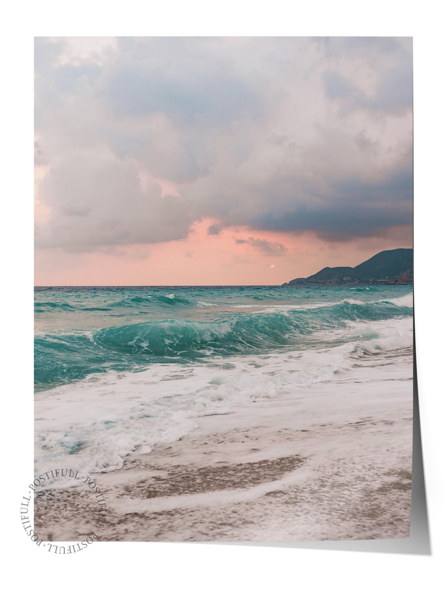 Farklı Tonlarda Deniz Manzarası Fotoğraf Çerçevesiz Poster