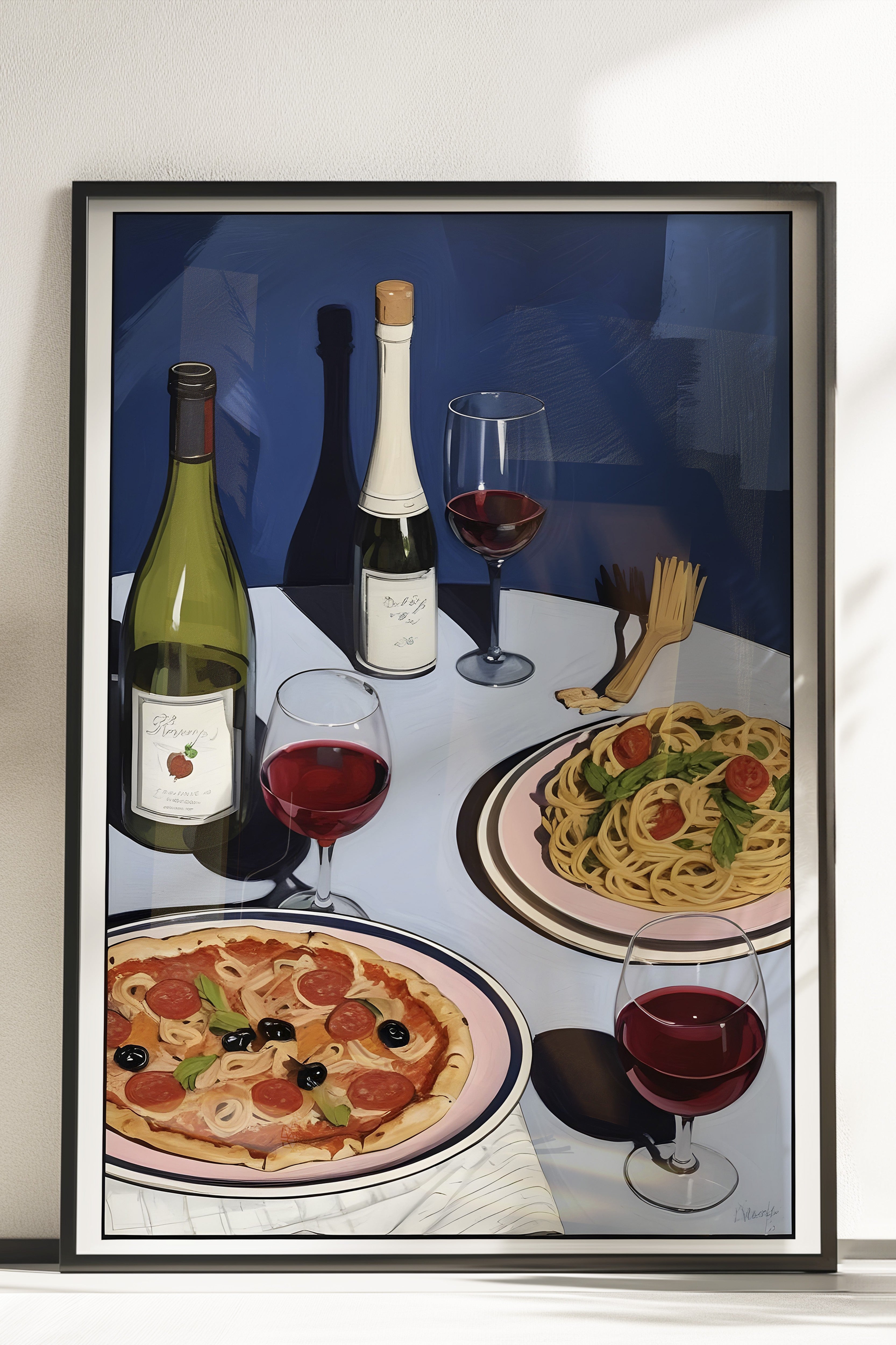 Çerçevesiz Poster, Dinner Table, Comfort Serisi Mutfak Duvar Posteri, NO:109062