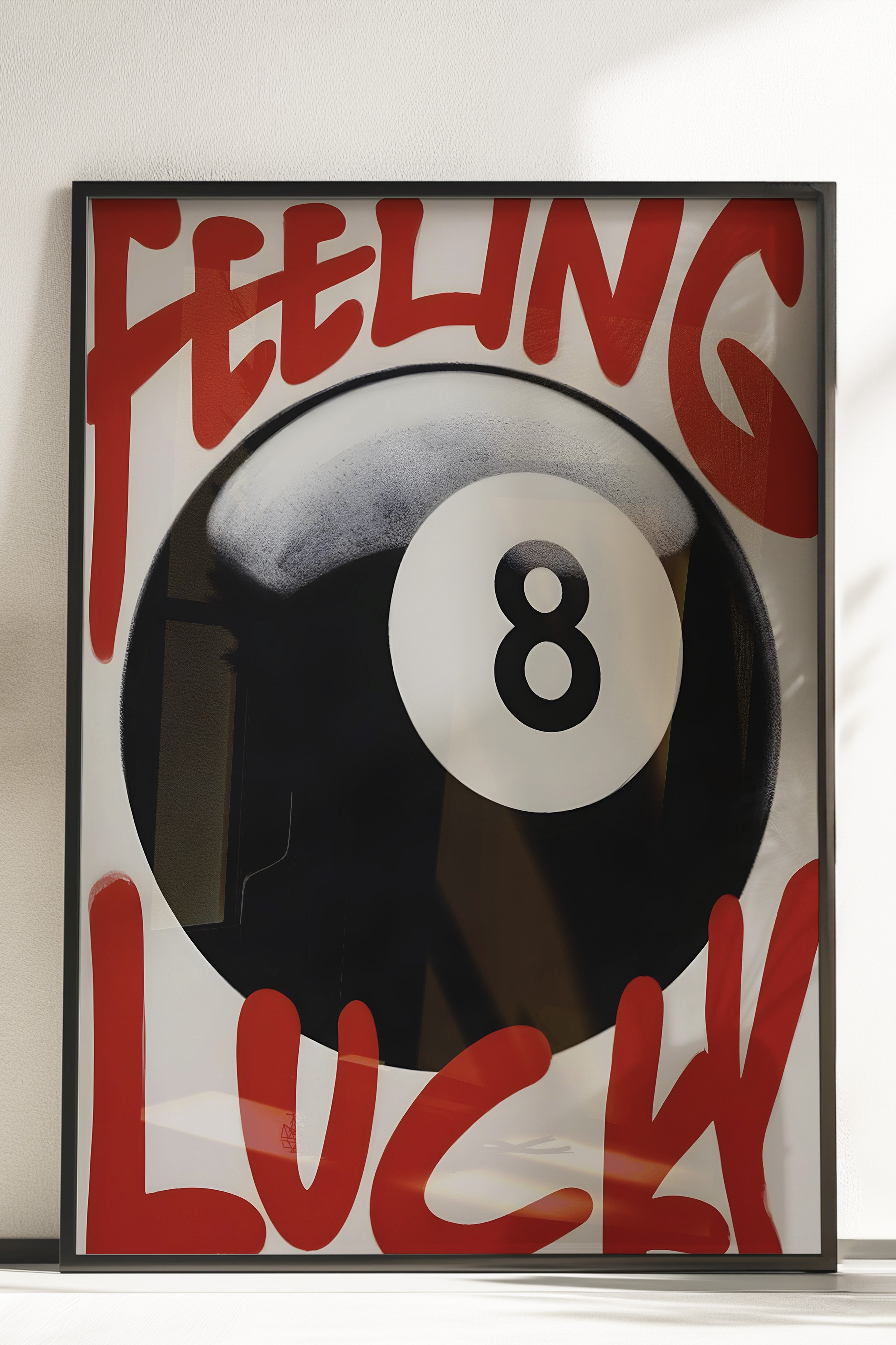 Çerçevesiz Poster, Feeling Luck, Comfort Serisi Duvar Posteri, NO:108925