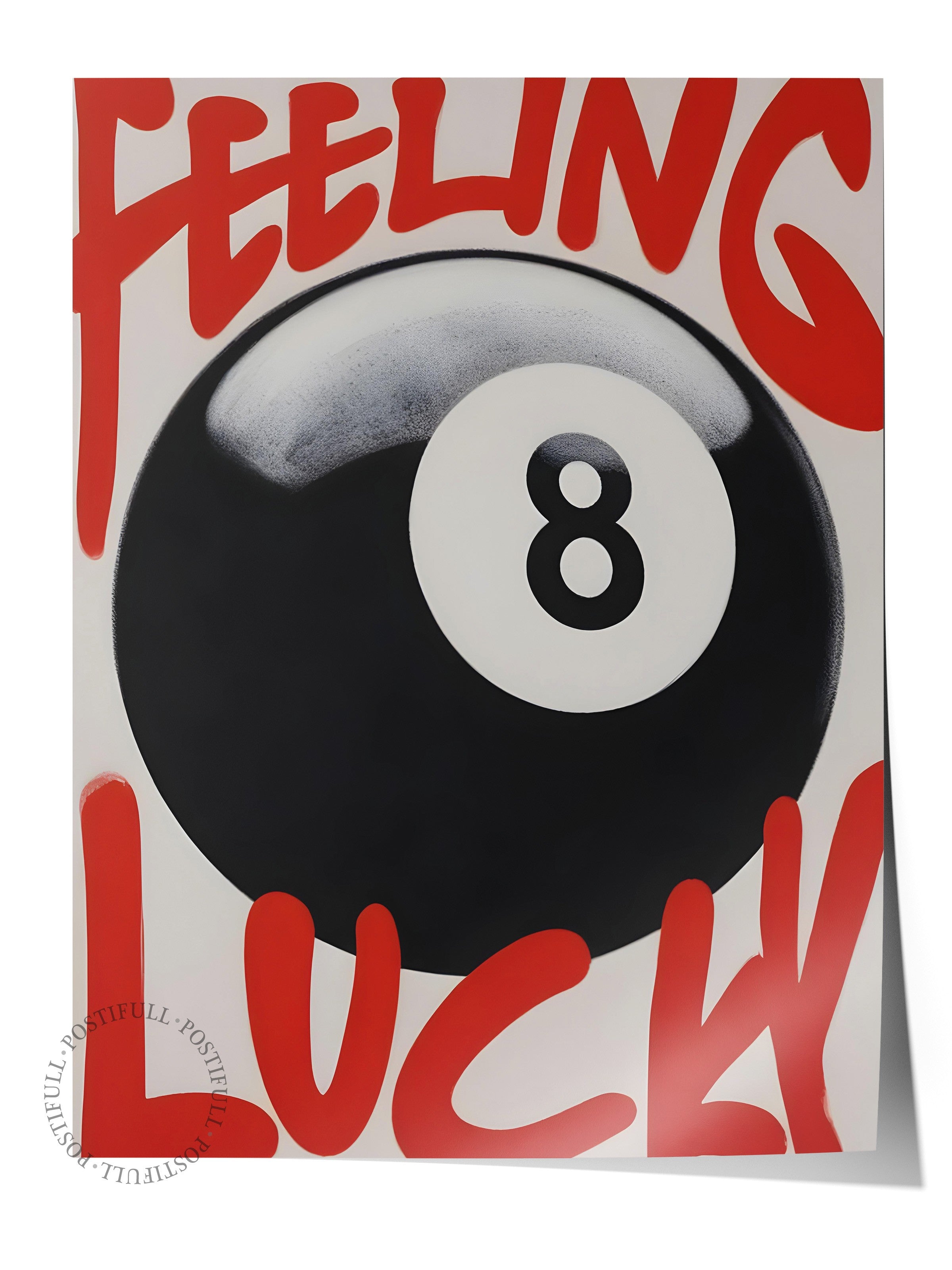 Çerçevesiz Poster, Feeling Luck, Comfort Serisi Duvar Posteri, NO:108925