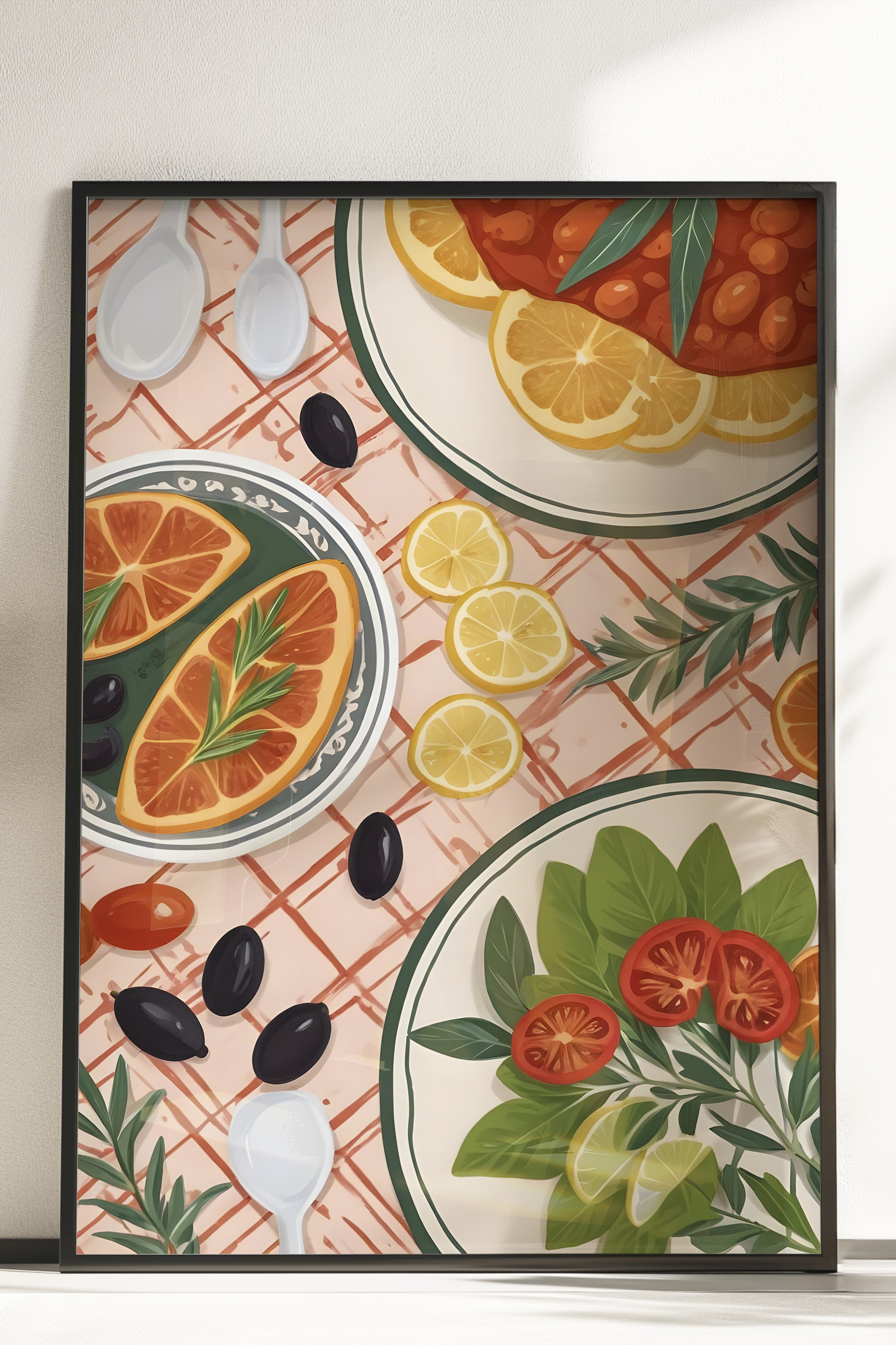 Çerçevesiz Poster, Frutis With Vegs, Comfort Serisi Mutfak Duvar Posteri, NO:109154