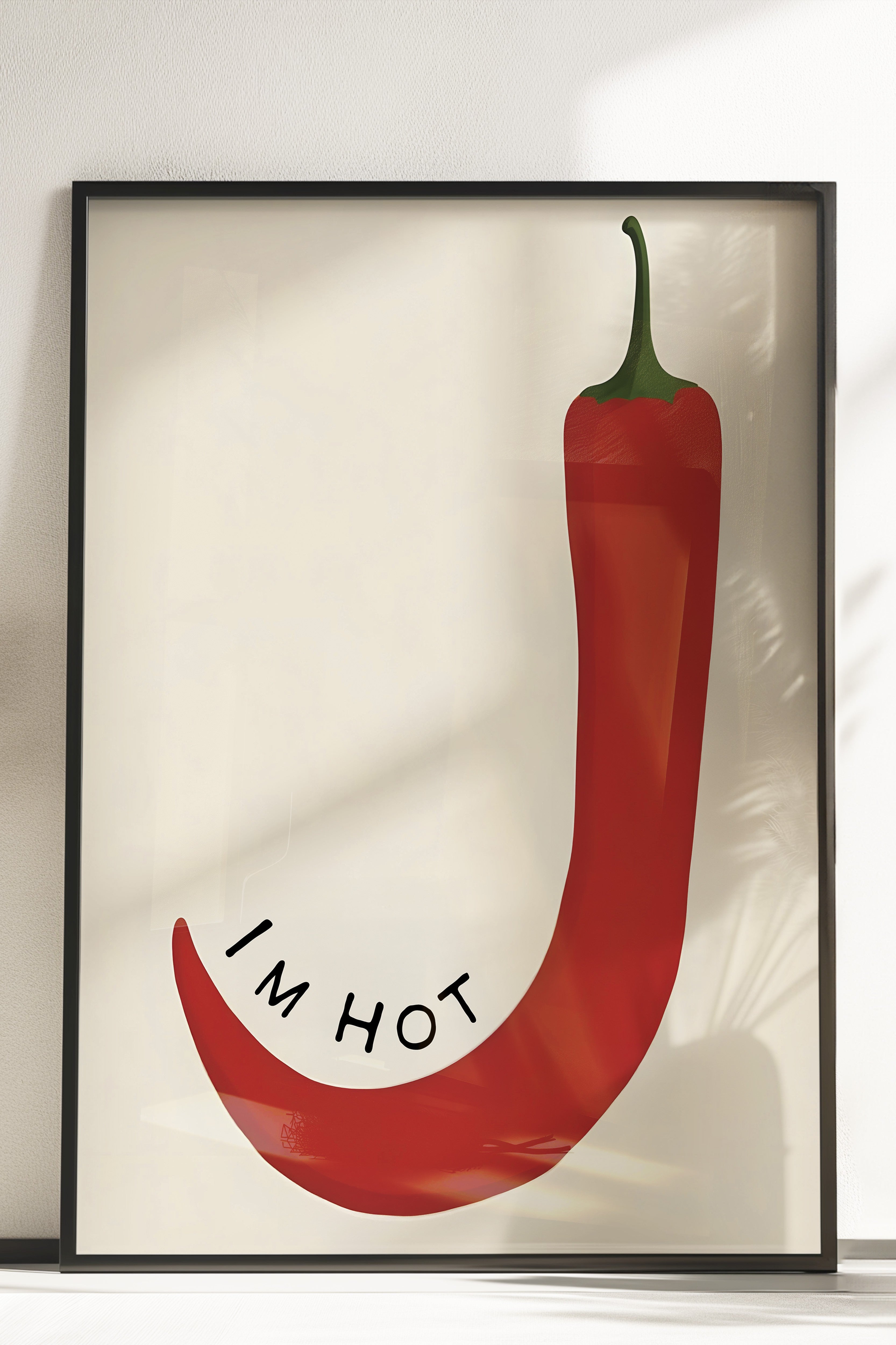 Çerçevesiz Poster, I'm Hot, Comfort Serisi Mutfak Duvar Posteri, NO:109058