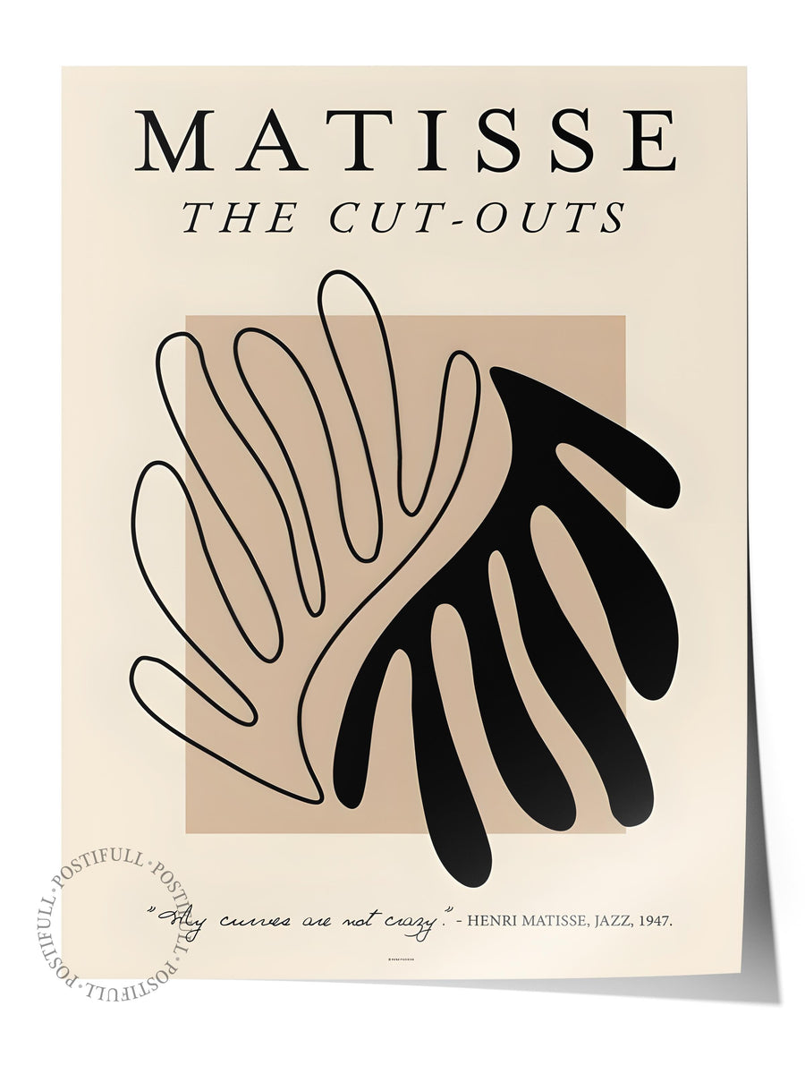 Farklı Tonlarda MATISSE THE CUT-OUTS İllüstrasyon Çerçevesiz Poster