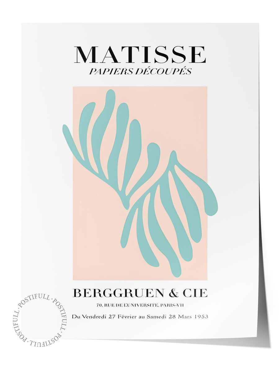 Farklı Tonlarda Matisse Papiers Découpés İllüstrasyon Çerçevesiz Poster