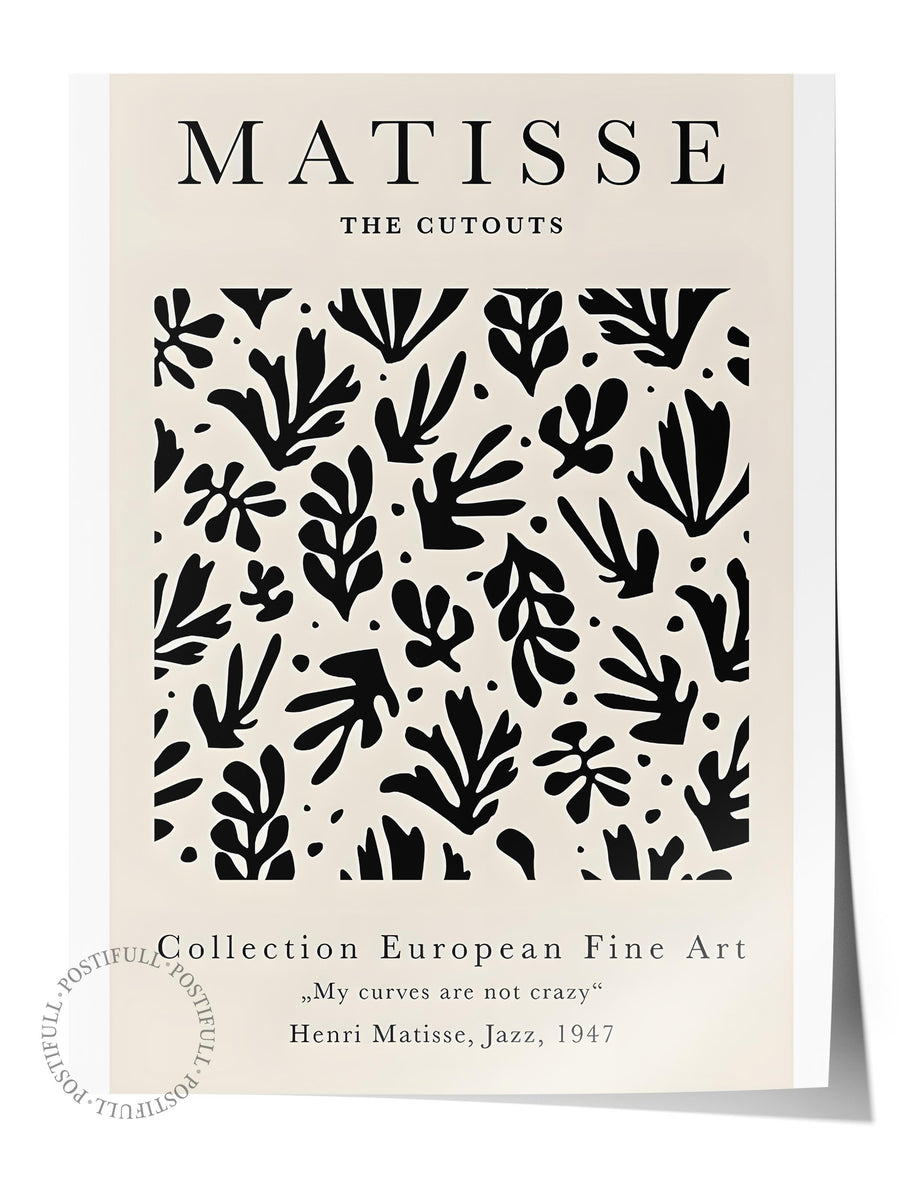 Matisse The Cutouts İllüstrasyon Çerçevesiz Poster