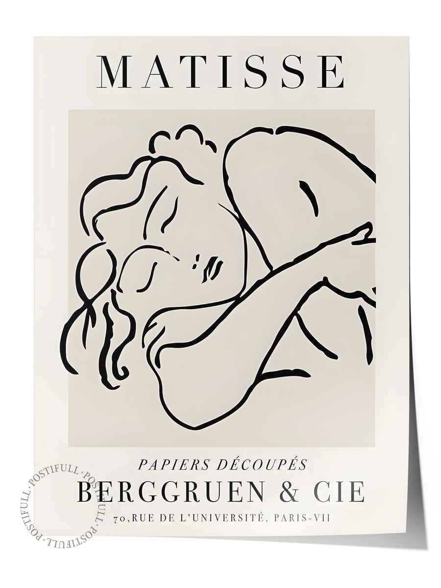 Farklı Tonlarda Matisse İllüstrasyon Çerçevesiz Poster