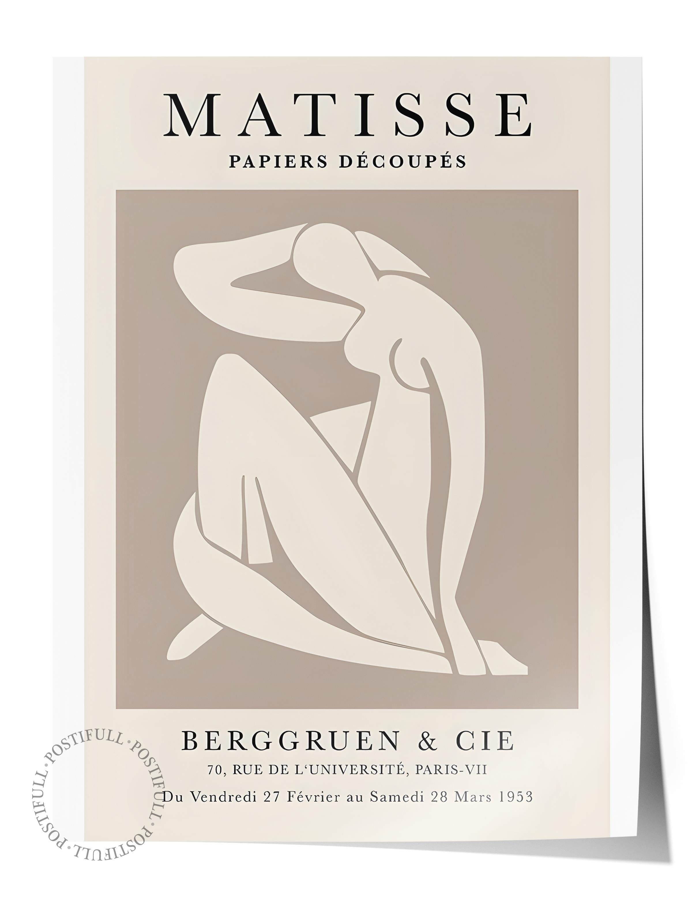 Çerçevesiz Poster, İllüstrasyon Çizim Poster - Henri Matisse Pastel, Duvar Posteri, HD Baskı, Kalın Arşivsel Sanat Kağıdı