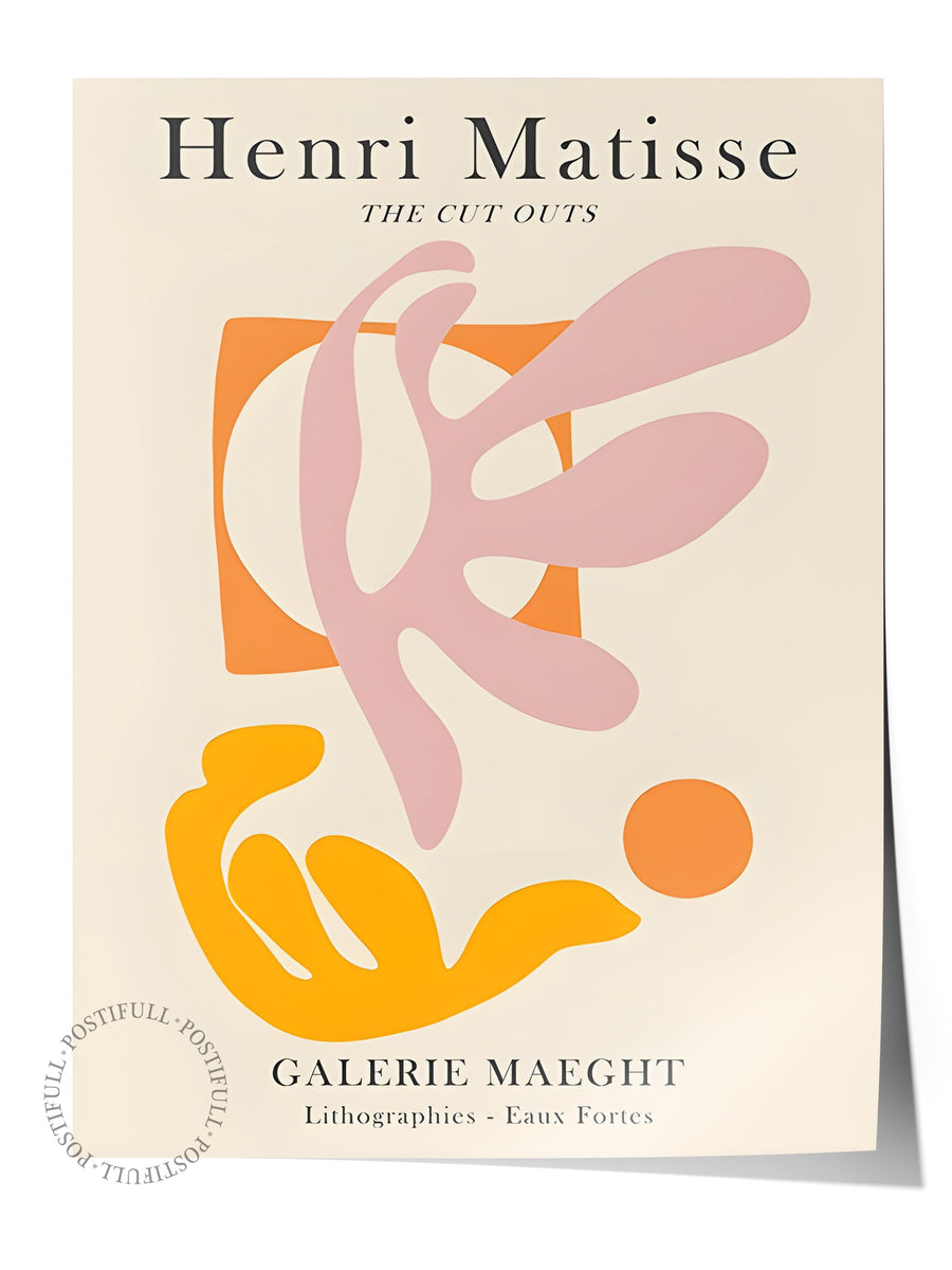 Farklı Tonlarda Henri Matisse İllüstrasyon Çerçevesiz Poster