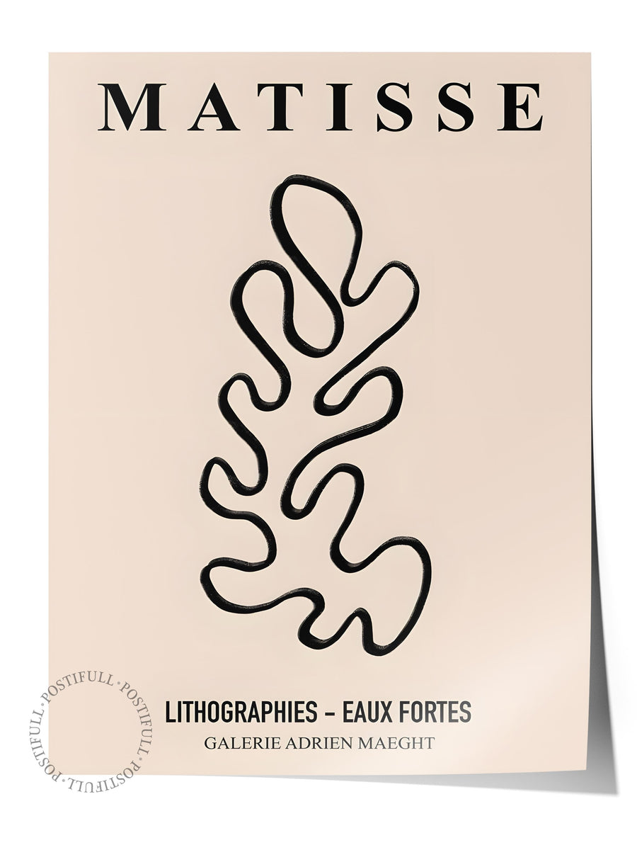 Farklı Tonlarda MATISSE İllüstrasyon Çerçevesiz Poster