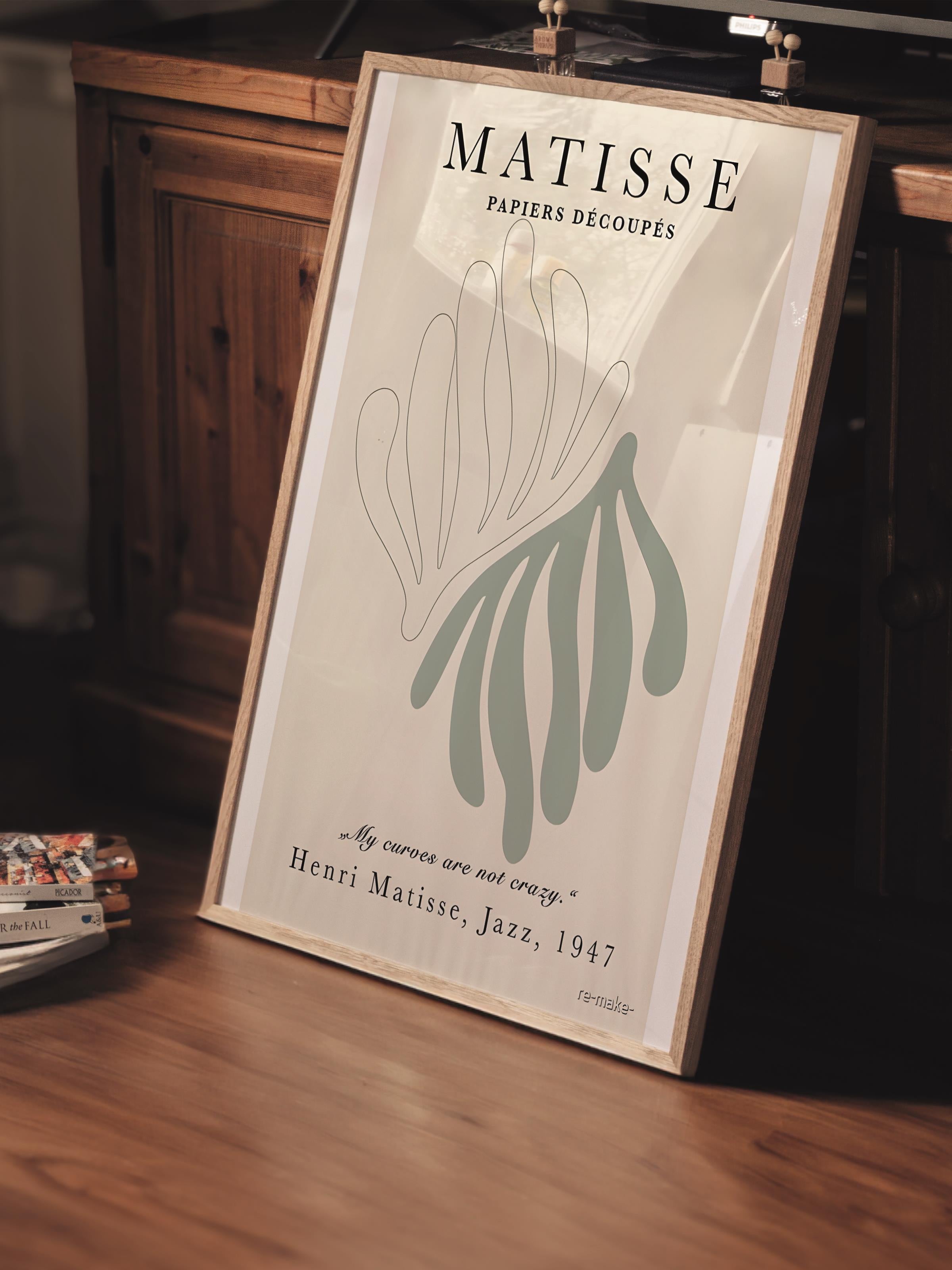 Çerçevesiz Poster, İllüstrasyon Çizim Poster - Henri Matisse Pastel, Duvar Posteri, HD Baskı, Kalın Arşivsel Sanat Kağıdı