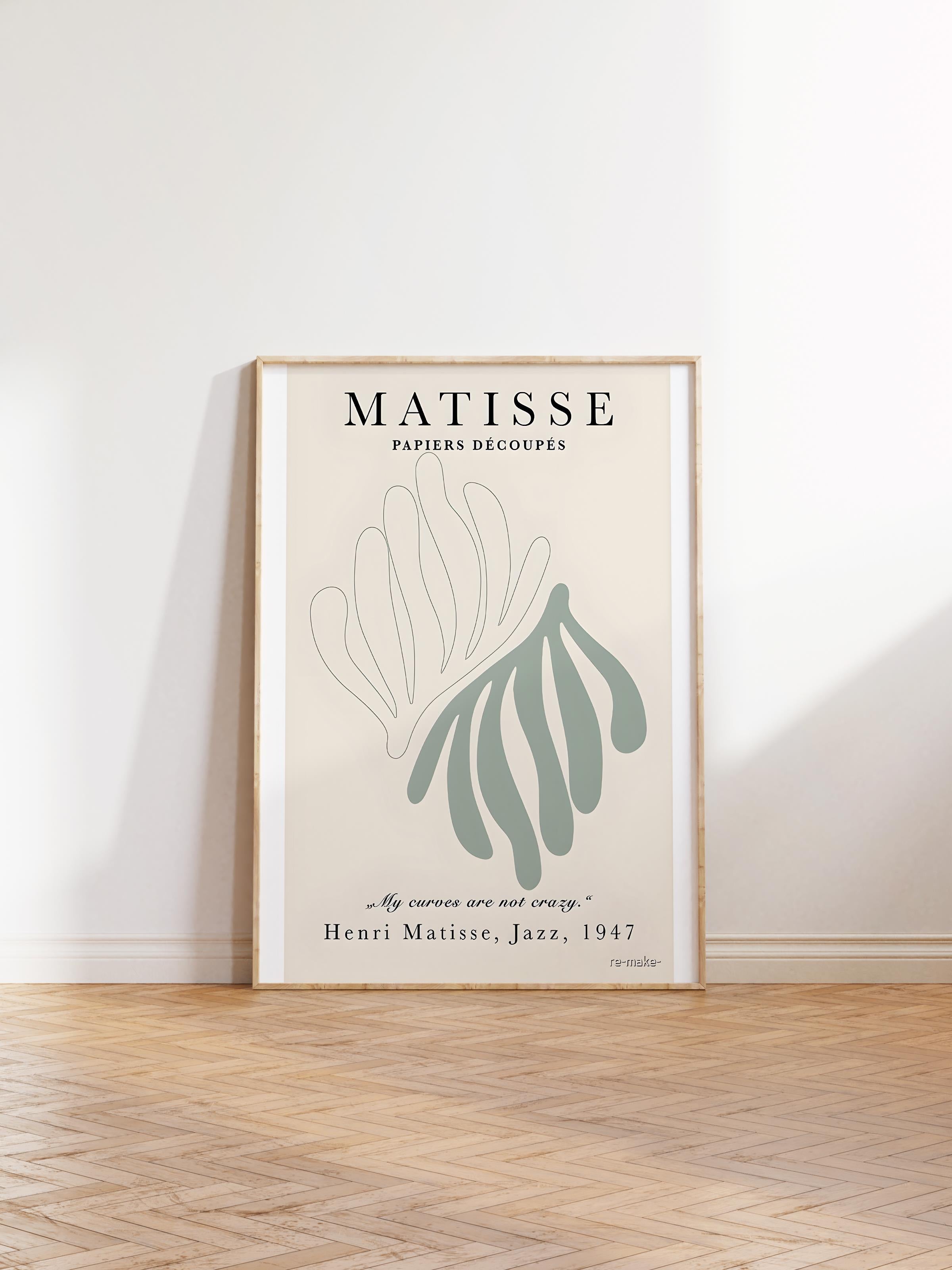 Çerçevesiz Poster, İllüstrasyon Çizim Poster - Henri Matisse Pastel, Duvar Posteri, HD Baskı, Kalın Arşivsel Sanat Kağıdı