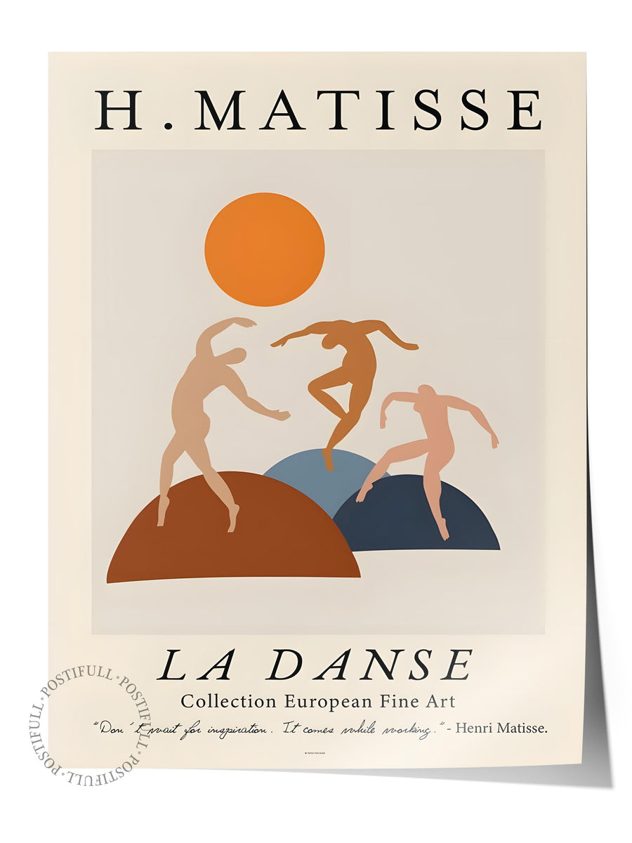 La Danse İllüstrasyon Çerçevesiz Poster