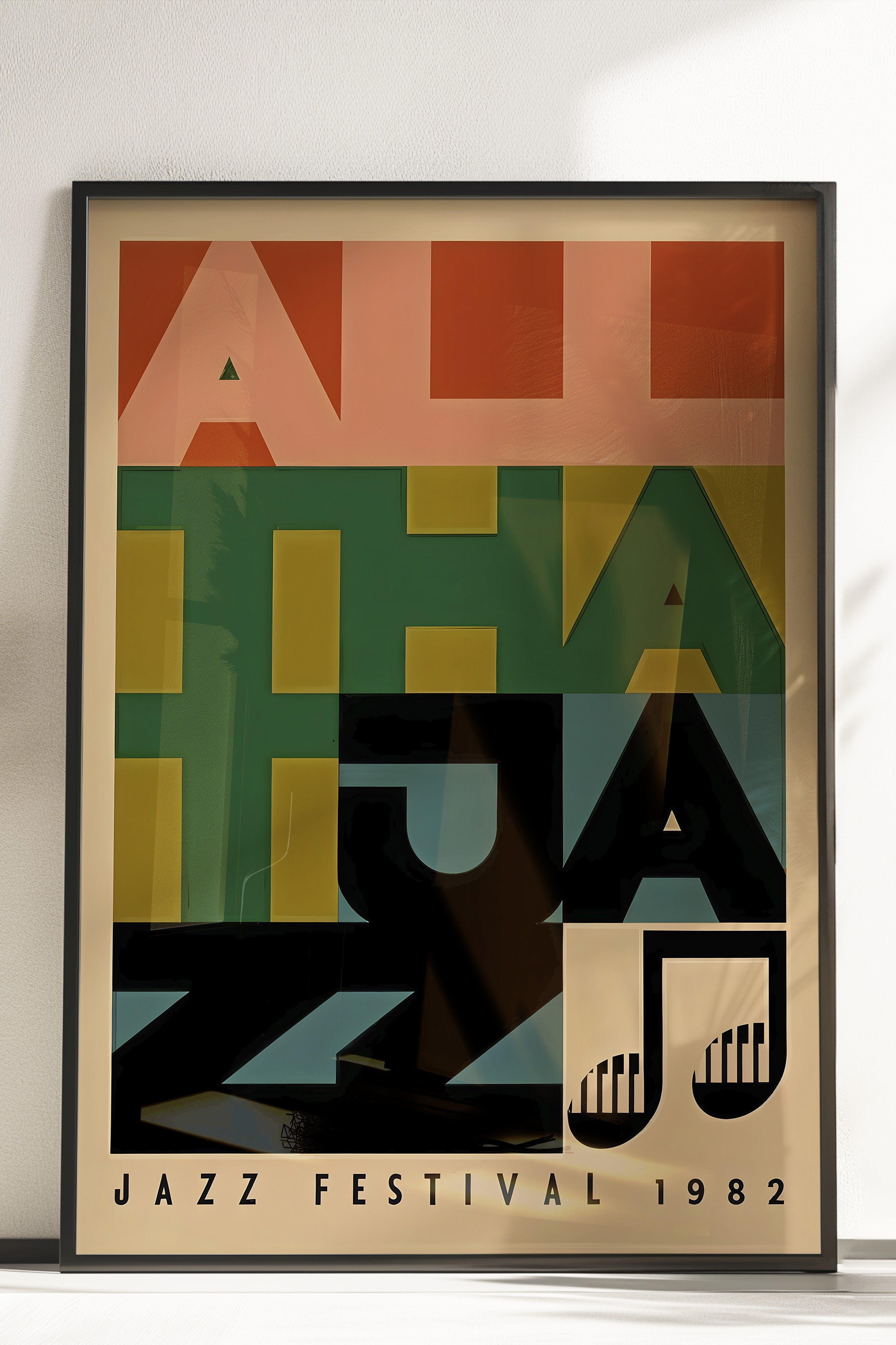 Çerçevesiz Poster, Jazz Festival, Comfort Serisi Duvar Posteri, NO:108975