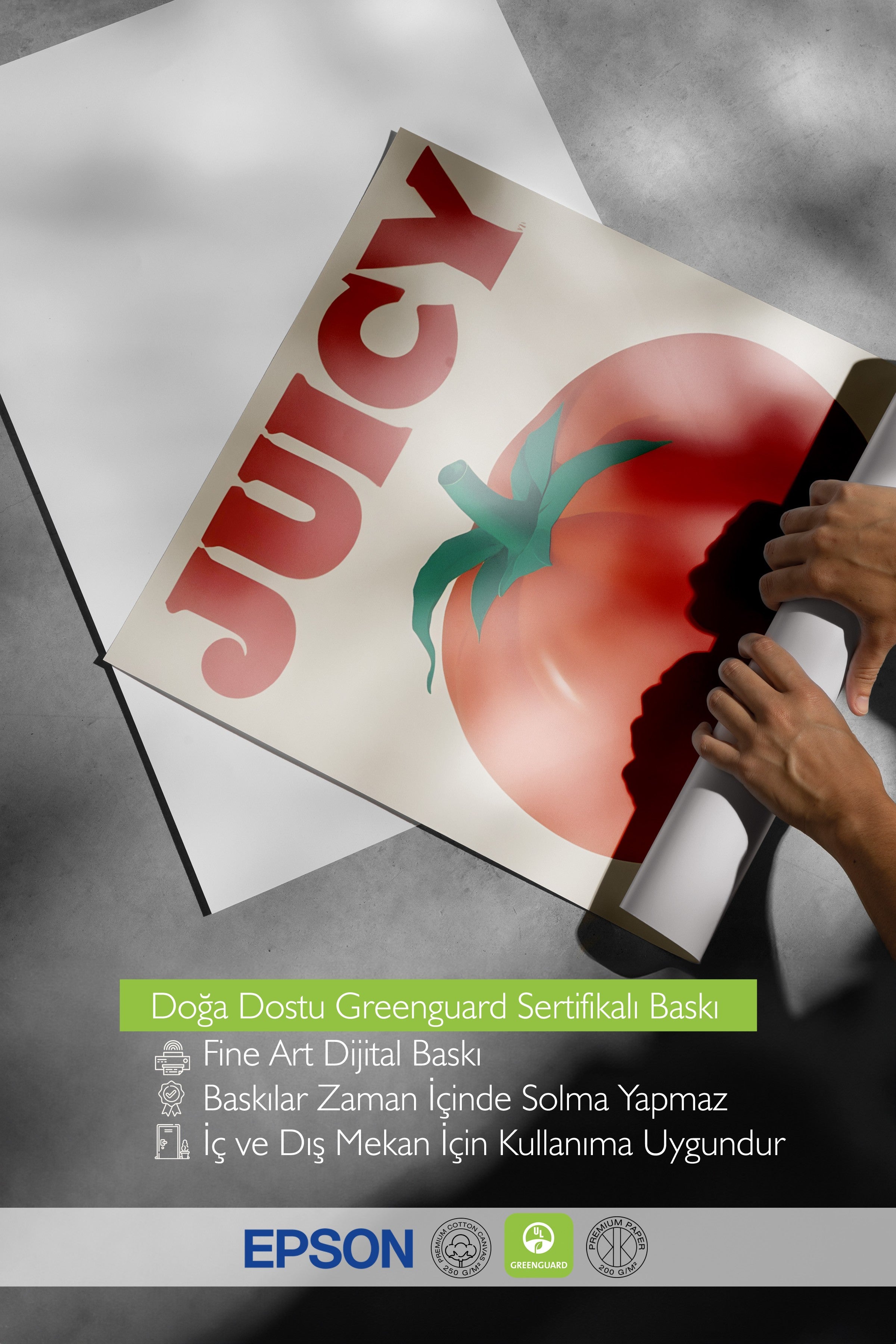 Çerçevesiz Poster, Juicy, Comfort Serisi Mutfak Duvar Posteri, NO:109070